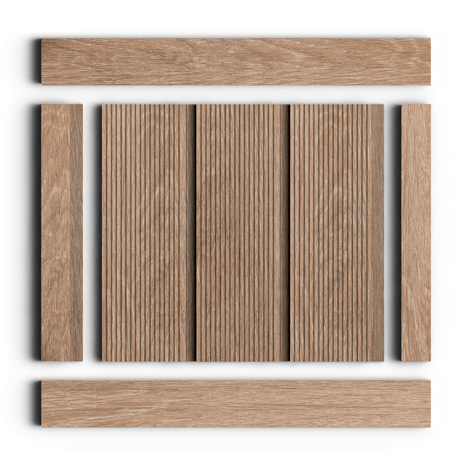 Панель декоративная LV127L BR416 Hiwood 120мм×12мм×2.7м
