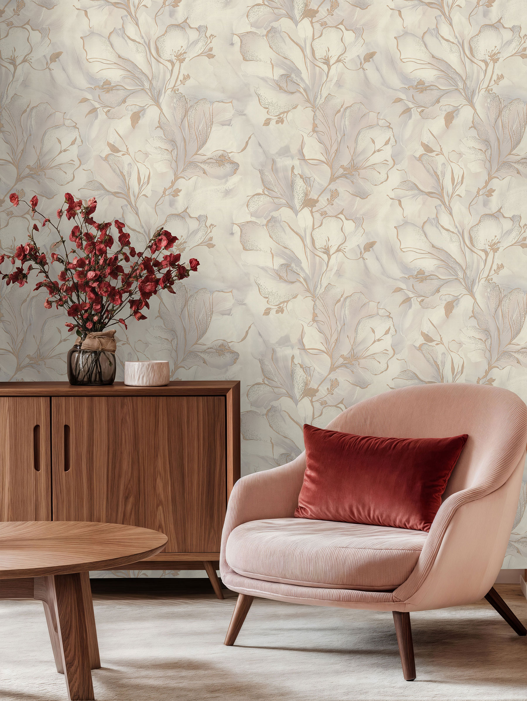 Обои 7300-02 Euro Decor Moonbloom Euro Decor коллекция Moonbloom производства РОССИЯ в интернет-магазине Обоитрейд