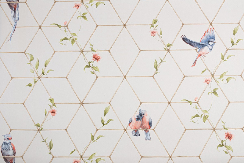 Обои TC72063-21 Palitra Trend Color Топ Вельвет Птички Palitra Trend Color коллекция Топ Вельвет Птички производства РОССИЯ в интернет-магазине Обоитрейд