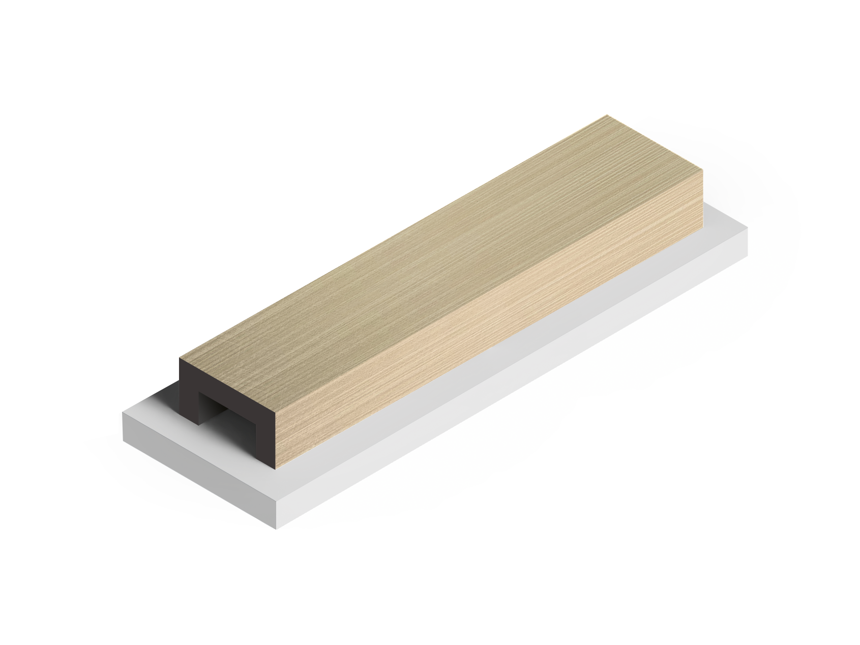 Декоративная рейка LB40 G372 Hiwood 40мм×20мм×2.7м