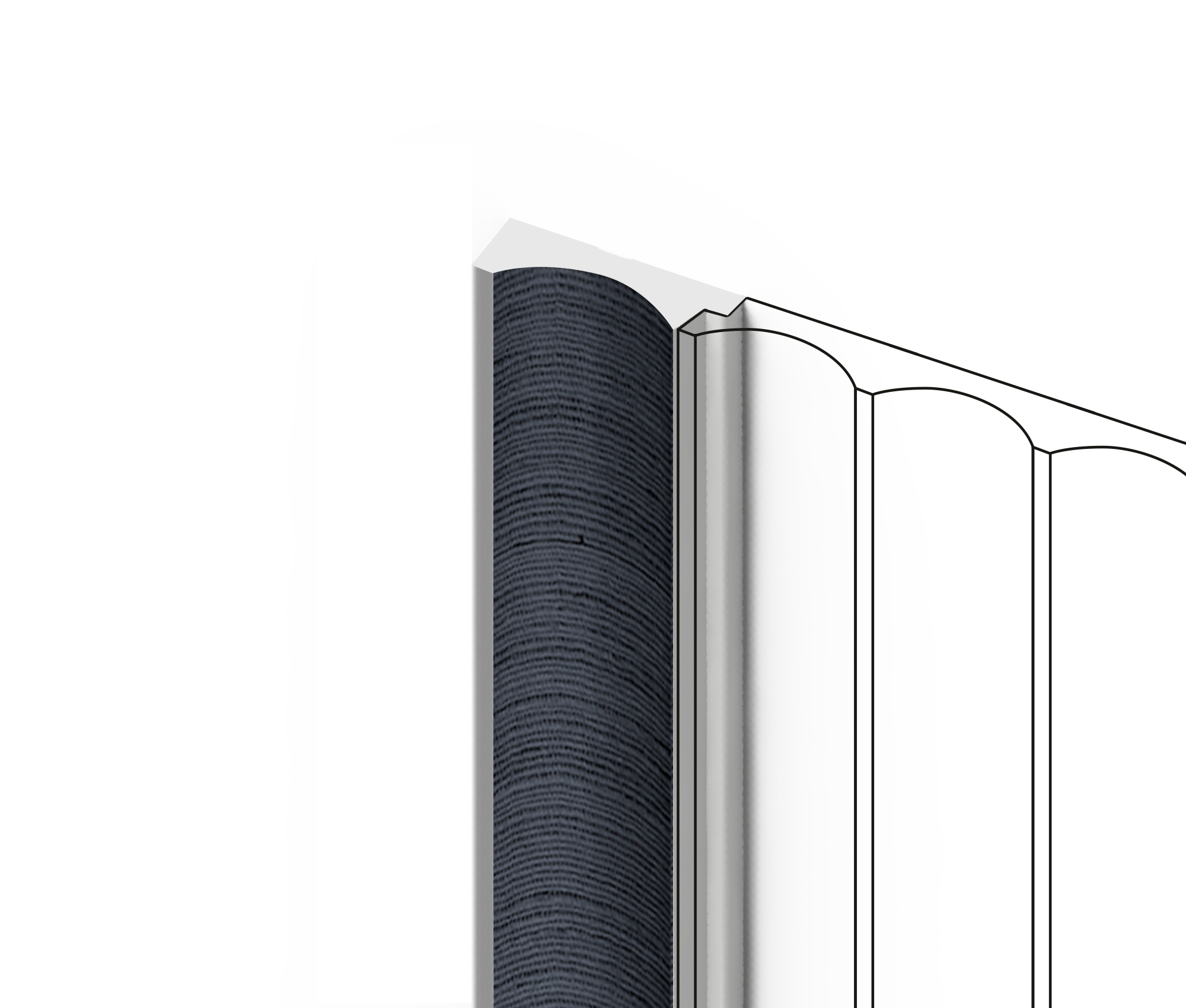 Финишный молдинг LF139A BU20 Hiwood 32мм×2,7м