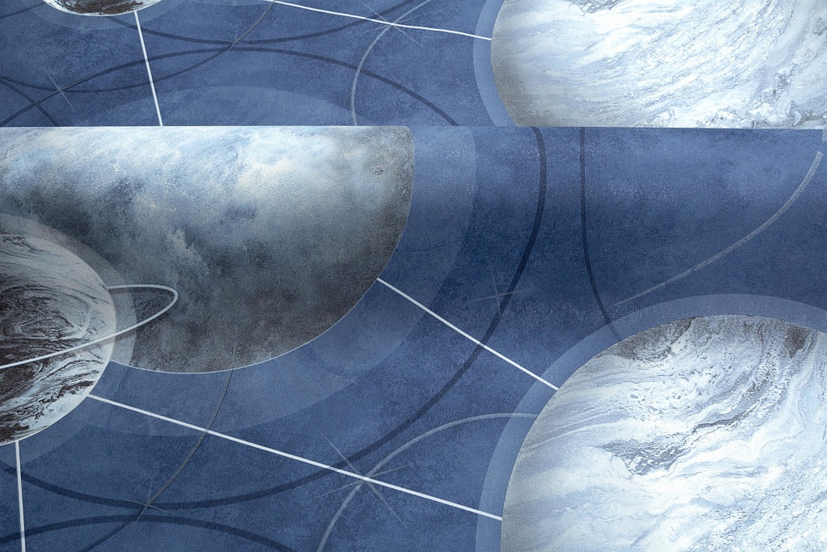 Обои HC71987-46 Palitra Home Color Планеты Palitra Home Color коллекция Планеты производства РОССИЯ в интернет-магазине Обоитрейд