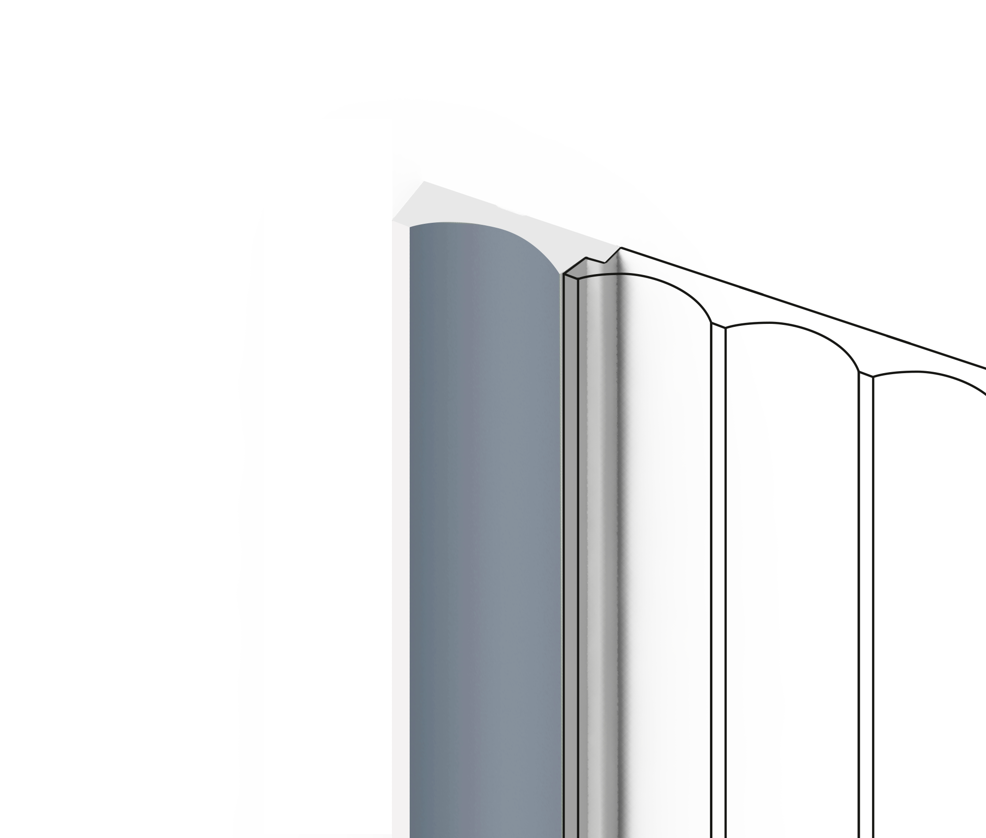 Финишный молдинг LF139A BU29 Hiwood 32мм×2,7м