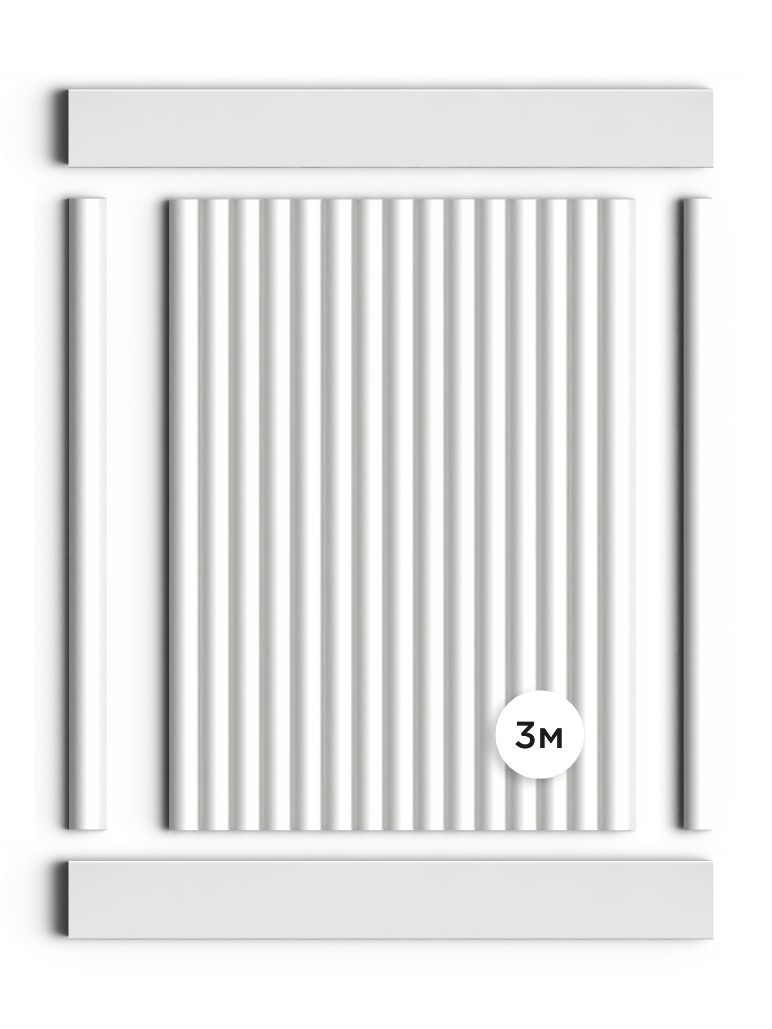 Панель декоративная LV135 LONG NP Hiwood 120мм×12мм×3м