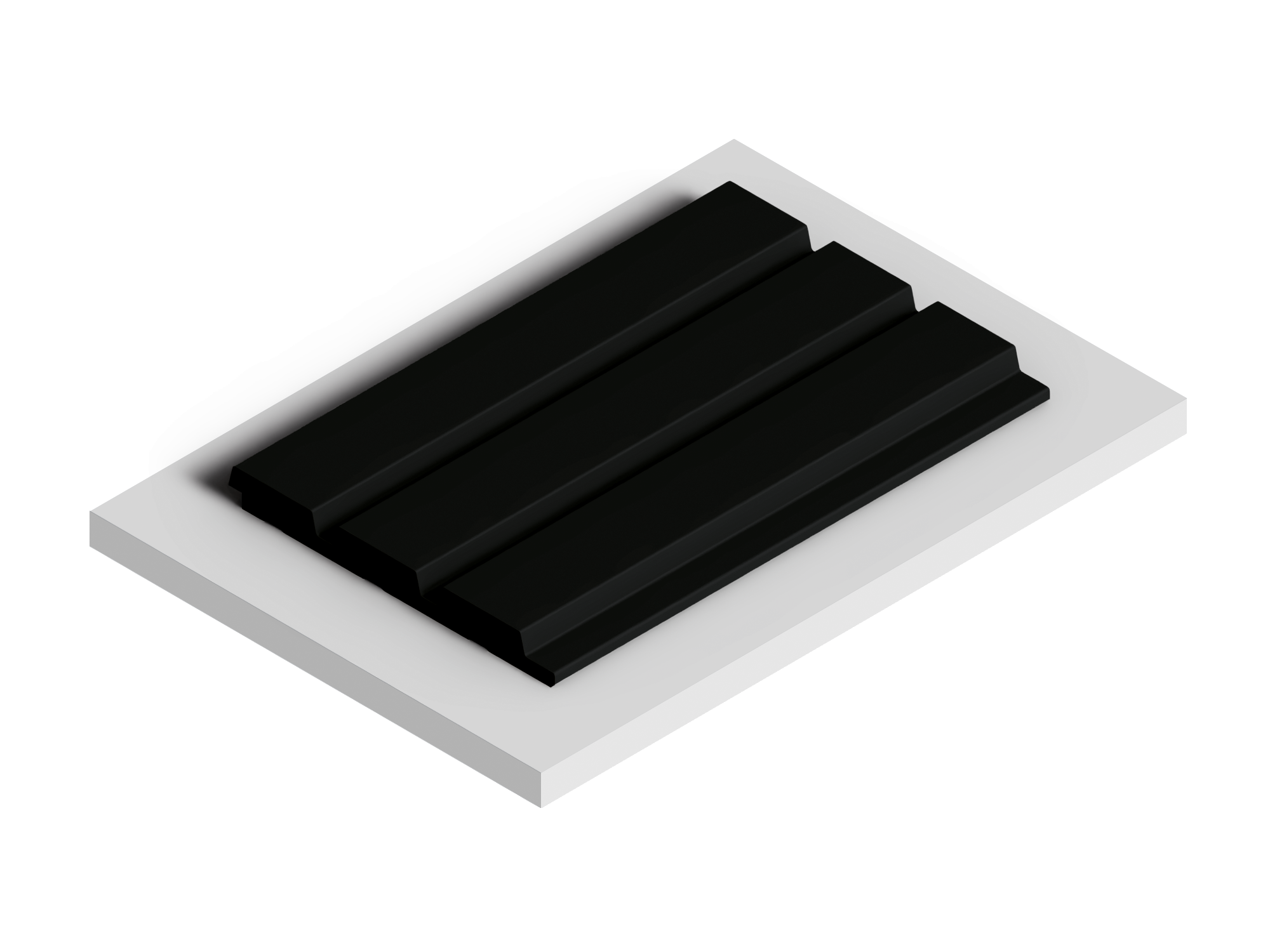 Панель декоративная LV124 BK Hiwood 120мм×12мм×2.7м