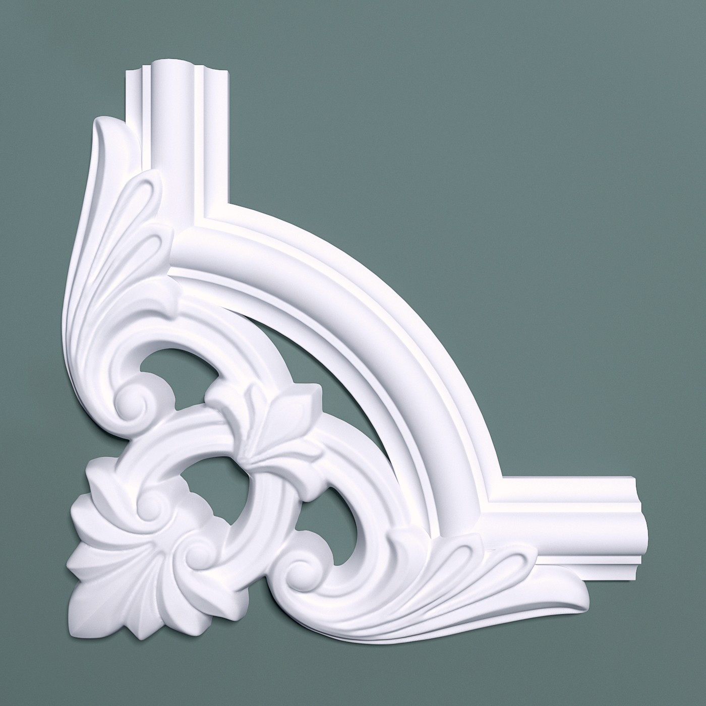 Угол декоративный М12У2 Bello Deco к молдингу 225×225мм