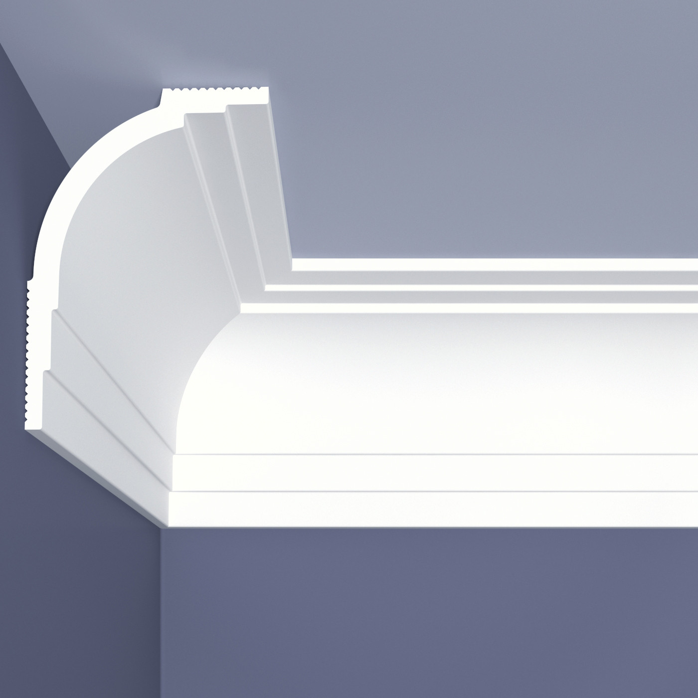 Плинтус потолочный С1/120 Bello Deco 120мм×85мм×2м