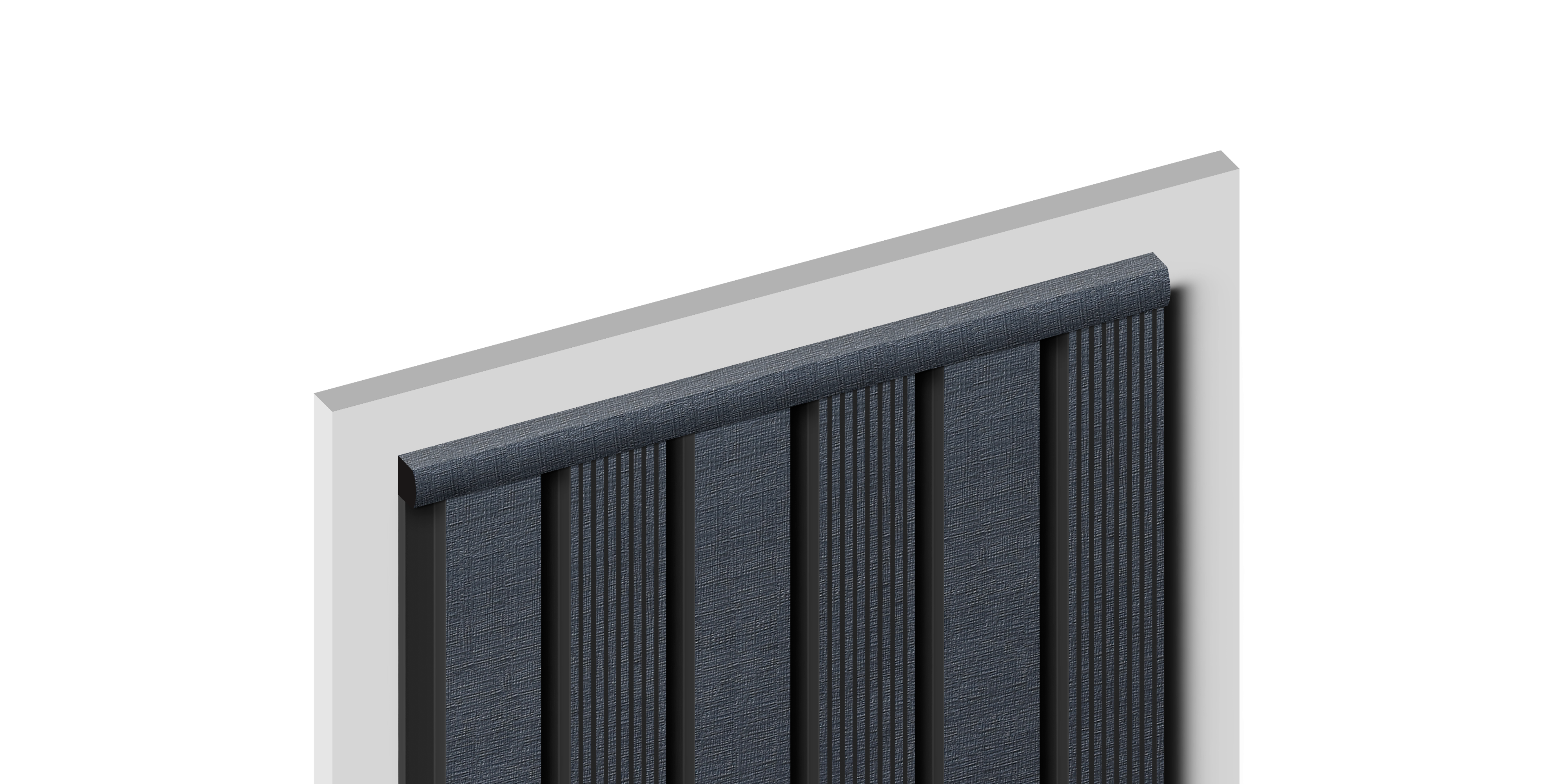 Молдинг D15V2 BK114 Hiwood 15мм×15мм×2,7м