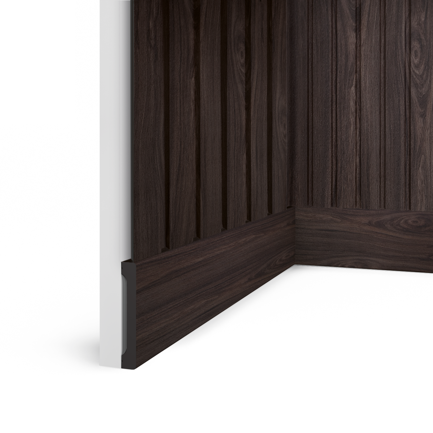 Плинтус B90V1 BR395 Hiwood 90мм×14мм×2,7м