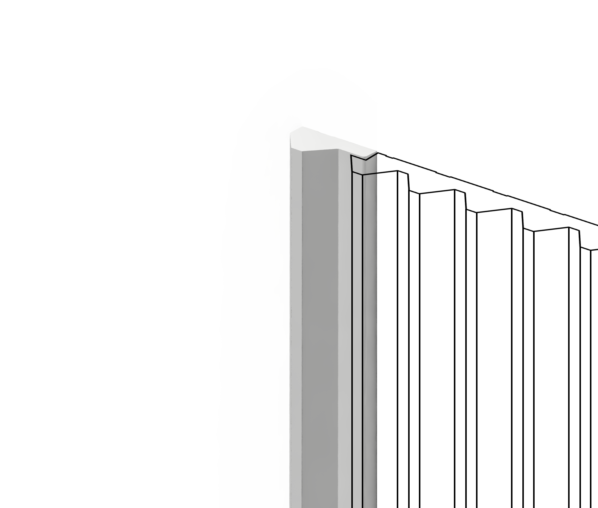 Финишный молдинг LF136A NP Hiwood 24,1мм×2,7м