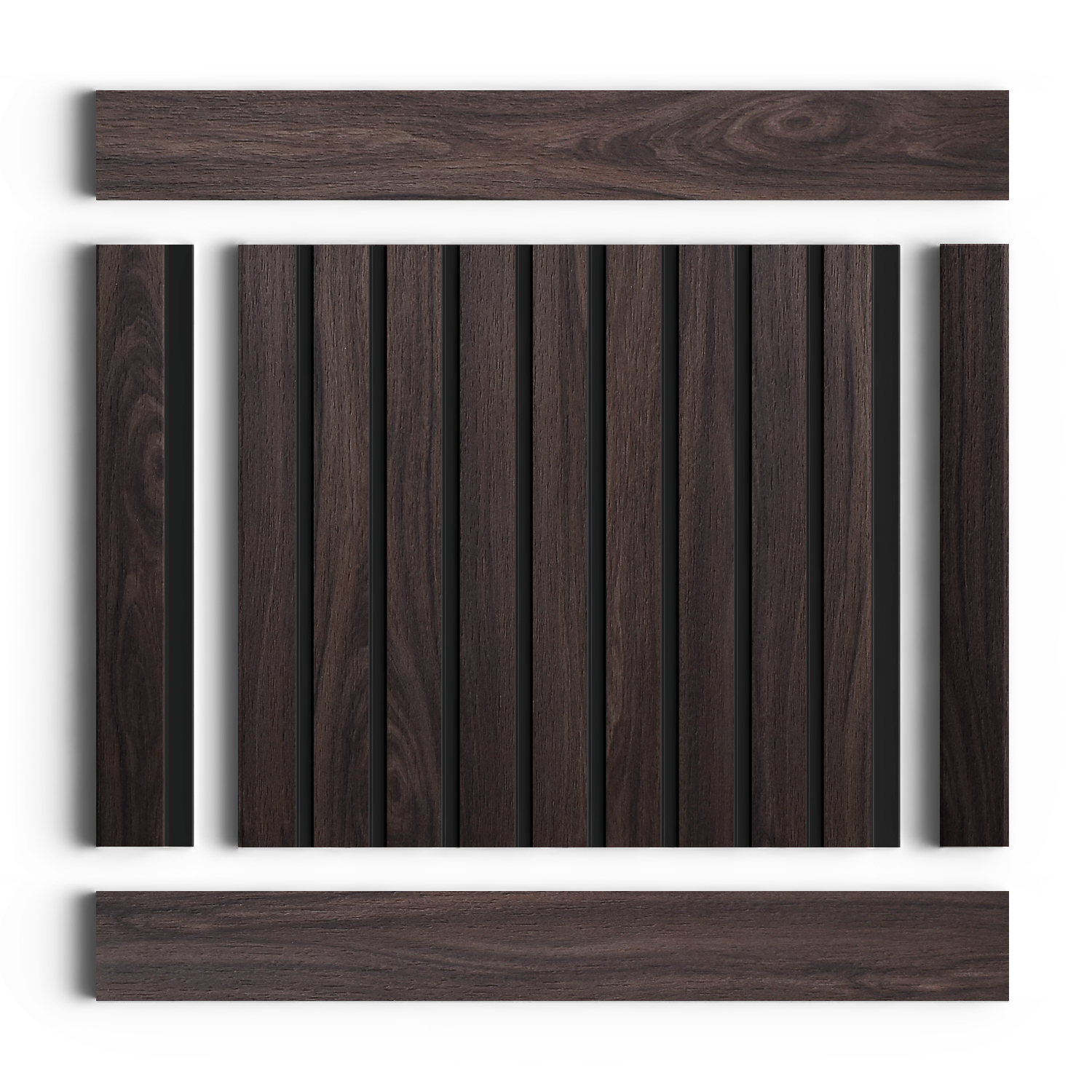 Панель декоративная LV124 BR395K Hiwood 120мм×12мм×2.7м