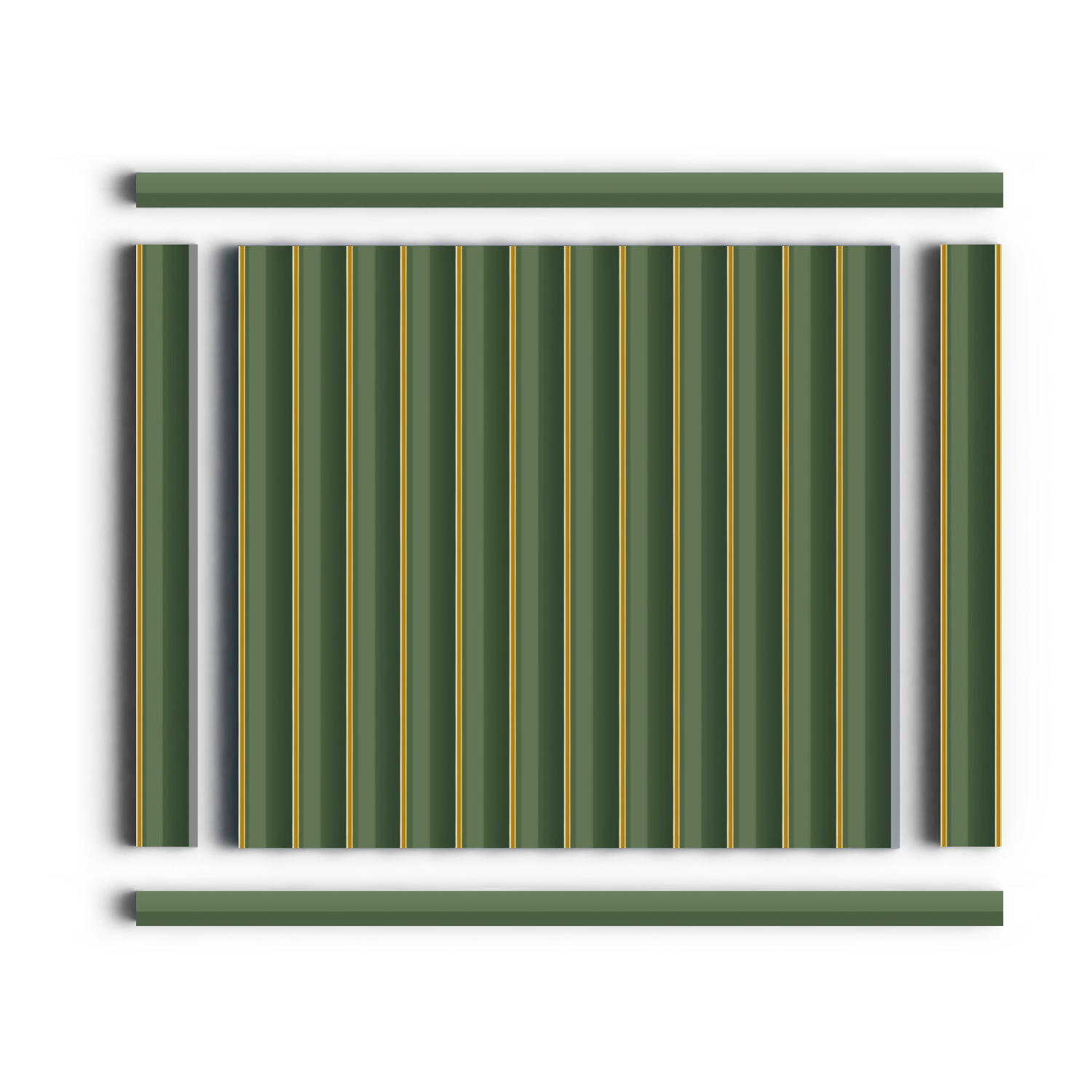 Молдинг D15V2 GN81 Hiwood 15мм×15мм×2,7м