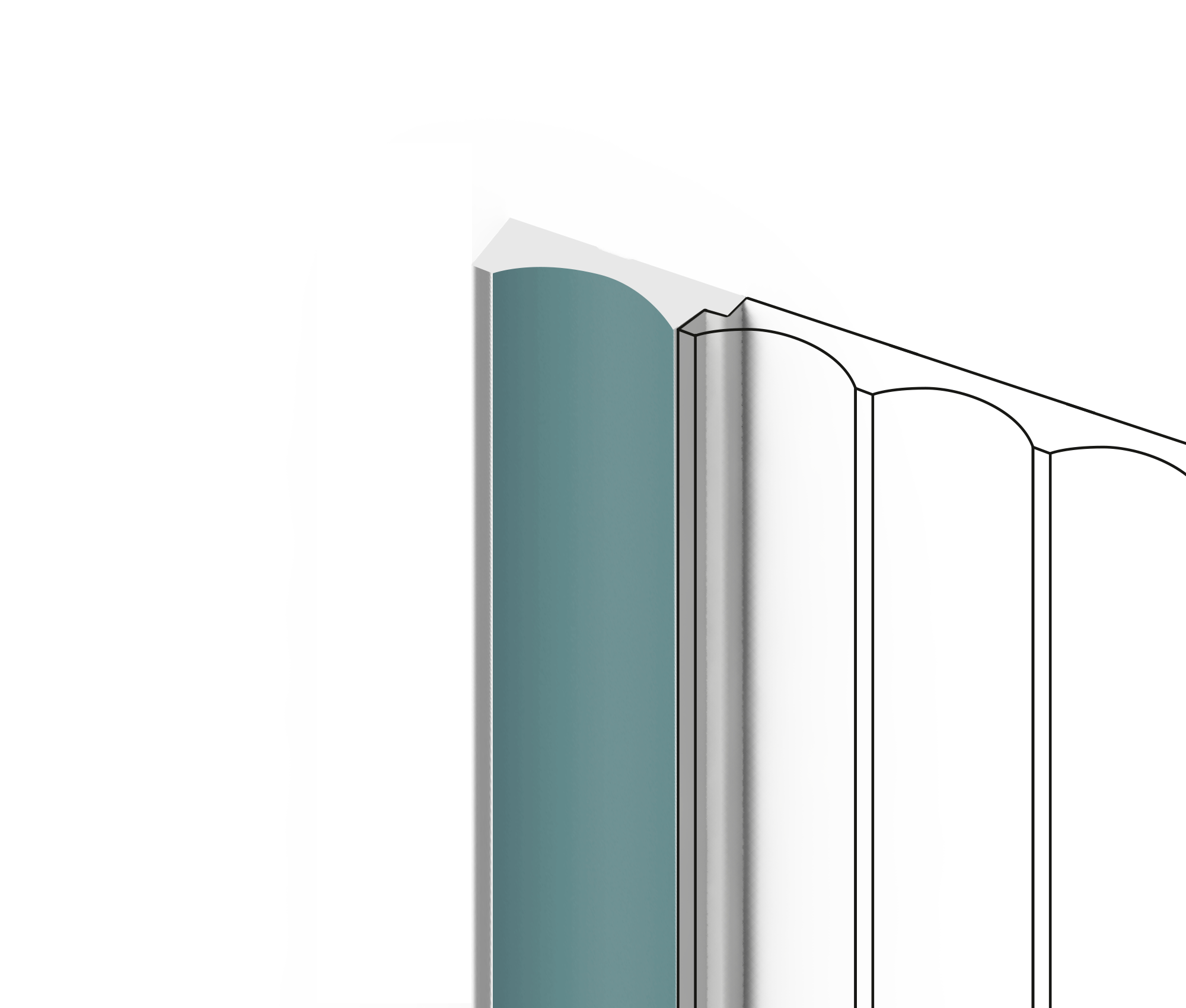 Финишный молдинг LF139A BU27 Hiwood 32мм×2,7м