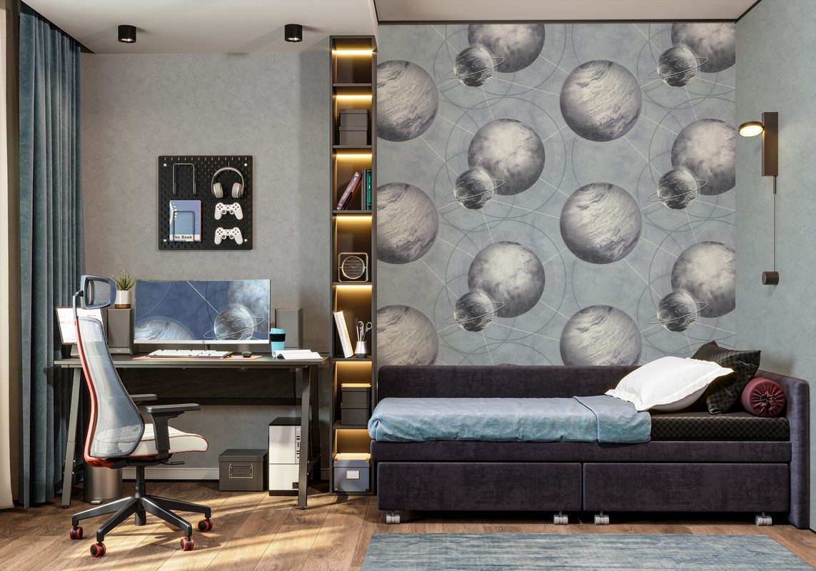 Обои HC71987-64 Palitra Home Color Планеты Palitra Home Color коллекция Планеты производства РОССИЯ в интернет-магазине Обоитрейд