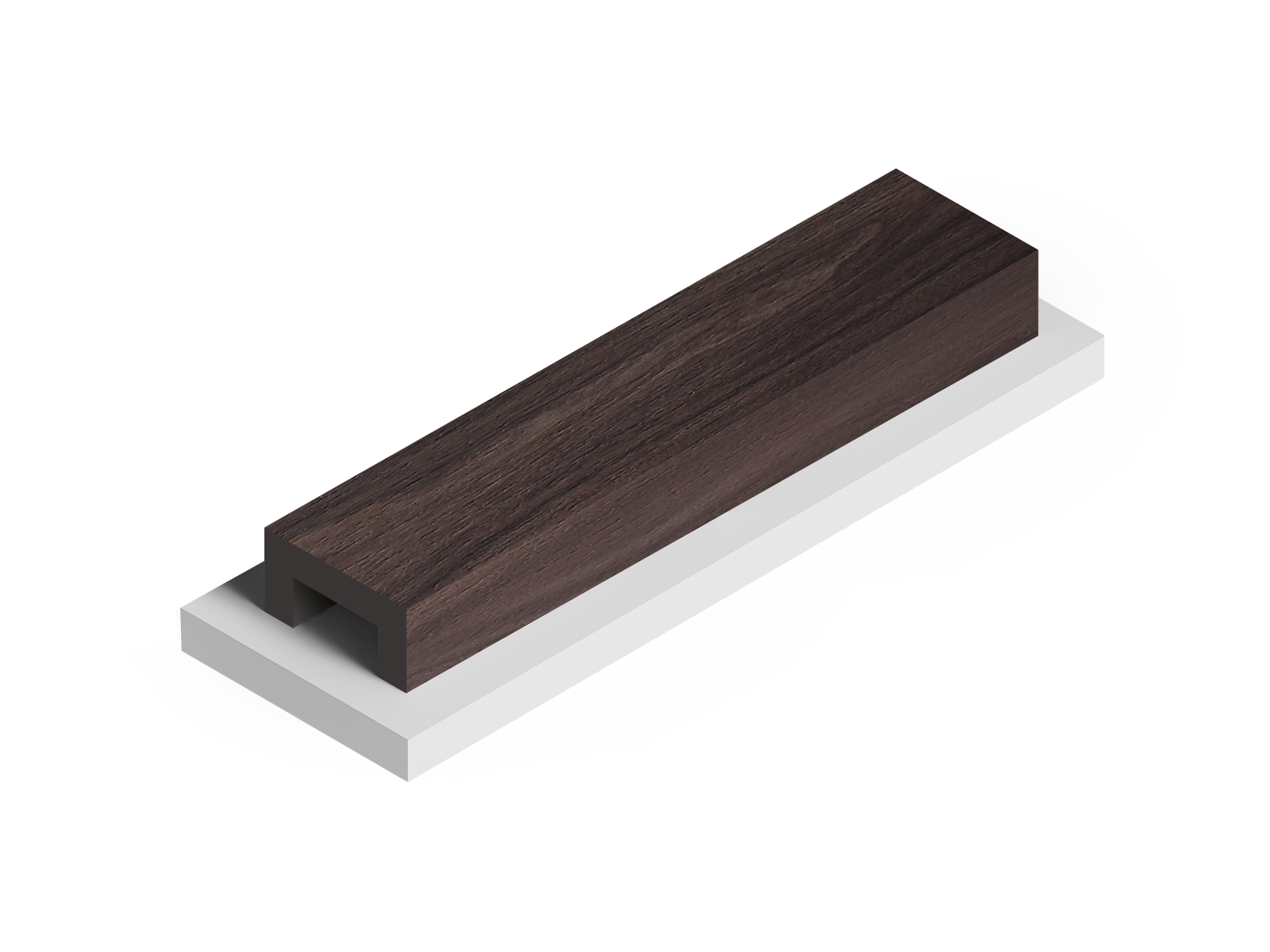 Декоративная рейка LB40 BR395 Hiwood 40мм×20мм×2.7м