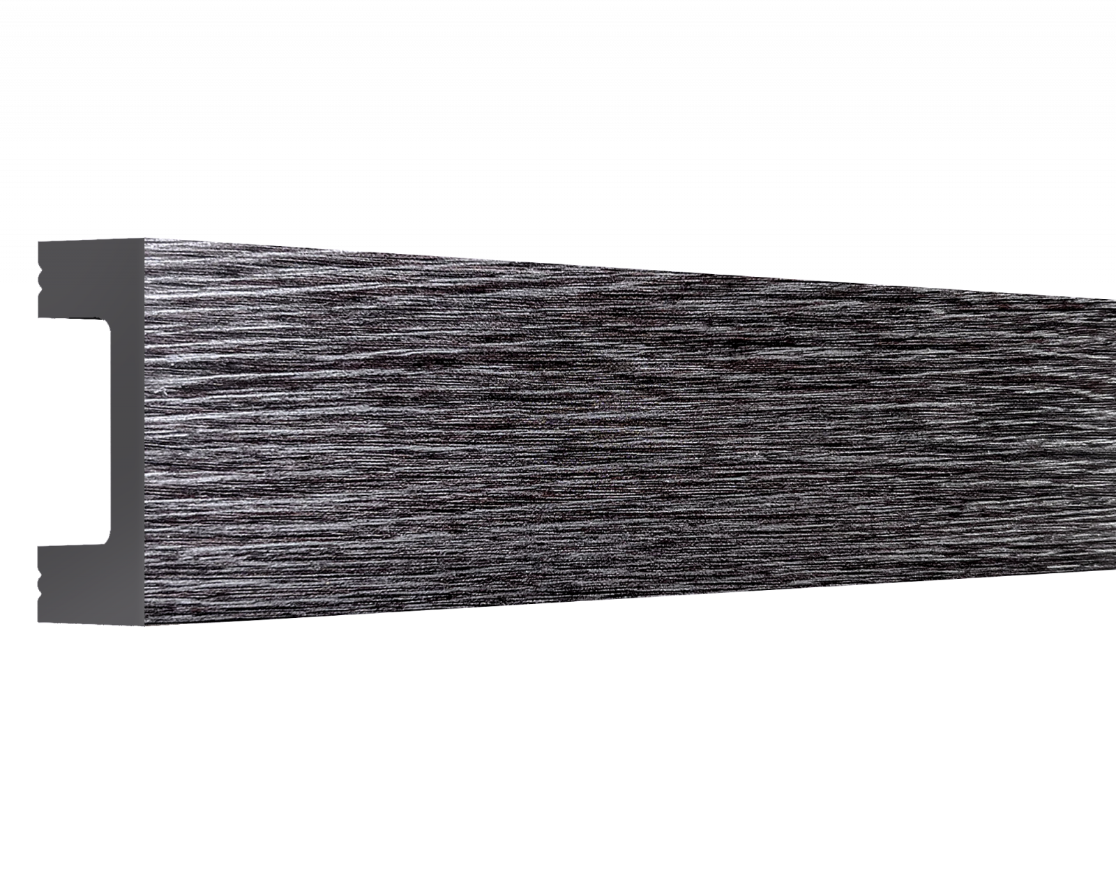 Молдинг МЛ 18/2,6 Bello Deco Графитовый массив 40мм×15мм×2,6м