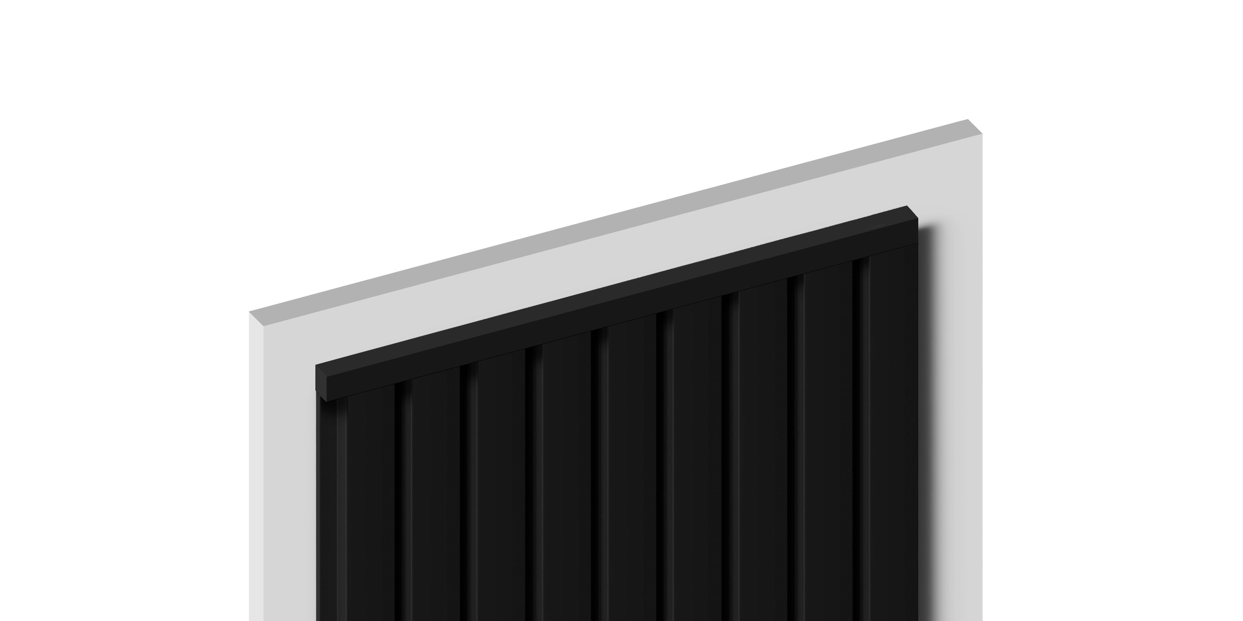 Молдинг D12V1 BK Hiwood 12мм×12мм×2,7м