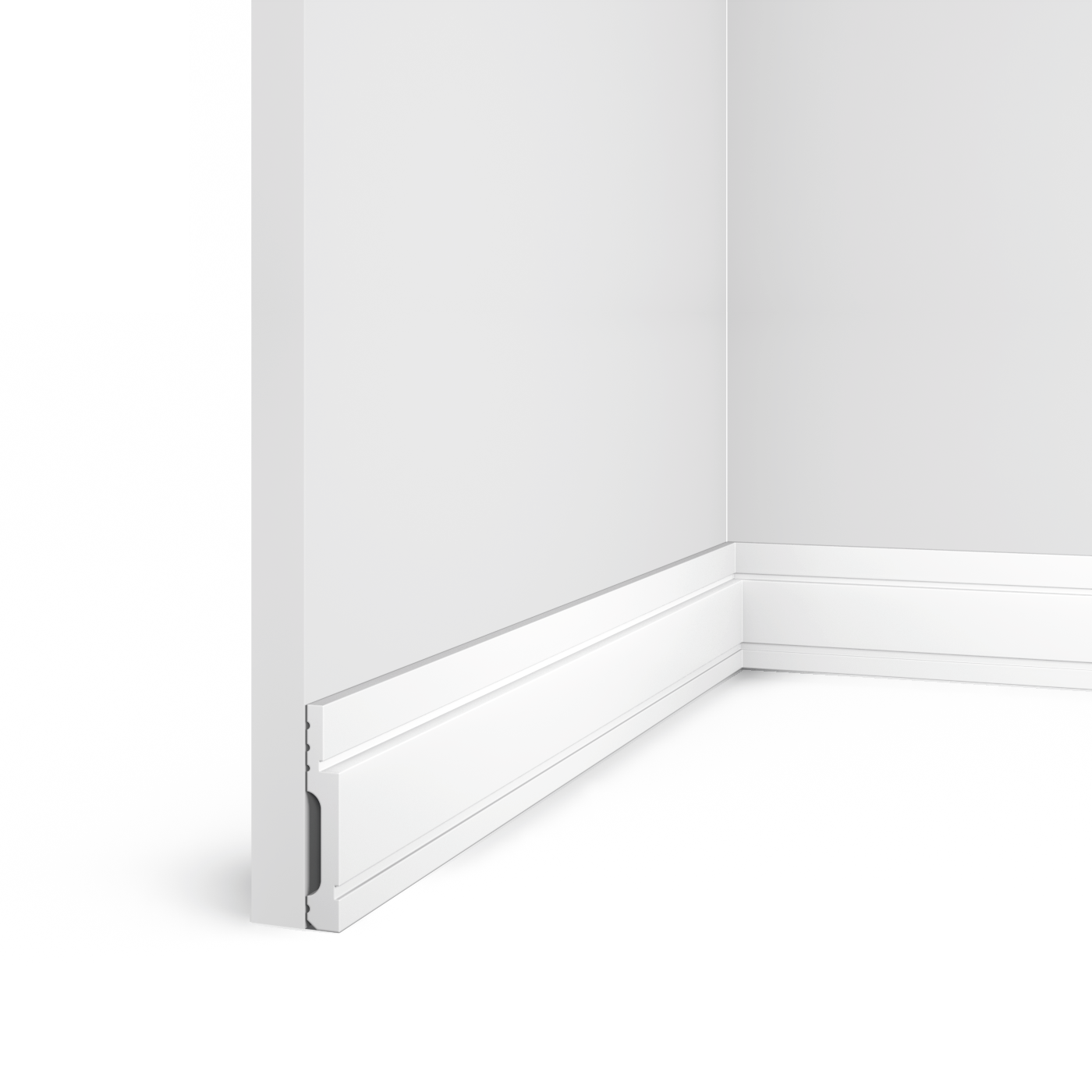 Плинтус B75V1 Hiwood 75мм×12мм×2м