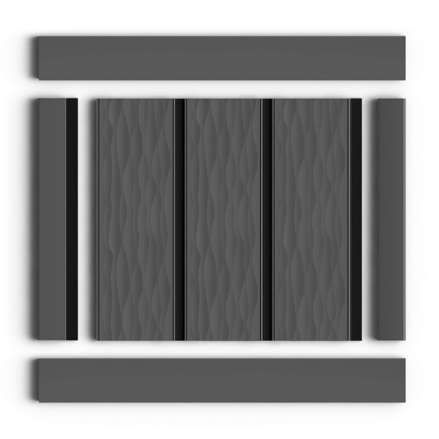 Панель декоративная LV127W GR15K Hiwood 120мм×12мм×2.7м