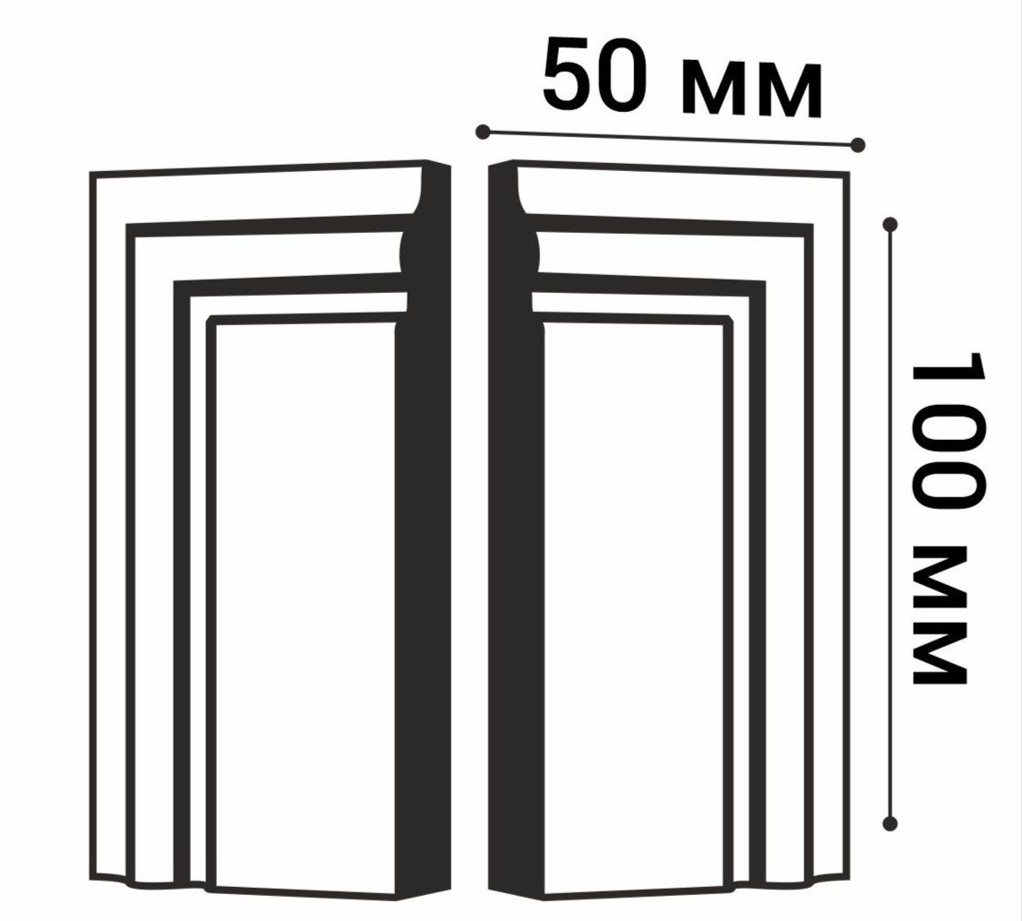 Завершающий элемент плинтуса П 4 Bello Deco 100×20×50мм