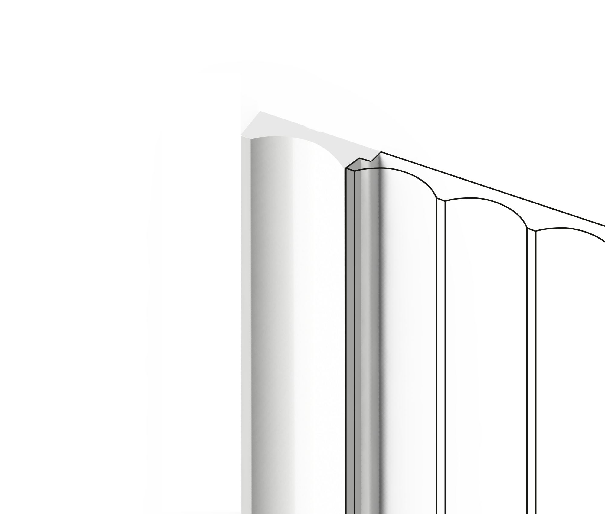 Финишный молдинг LF139A NP Hiwood 32мм×2,7м