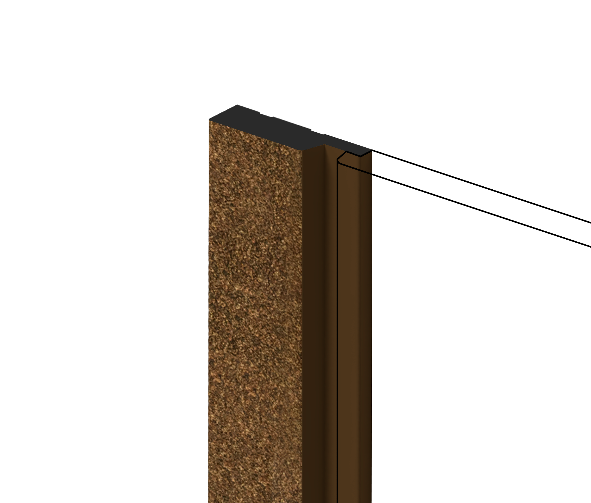 Финишный молдинг LF124A G387 Hiwood 42мм×2,7м