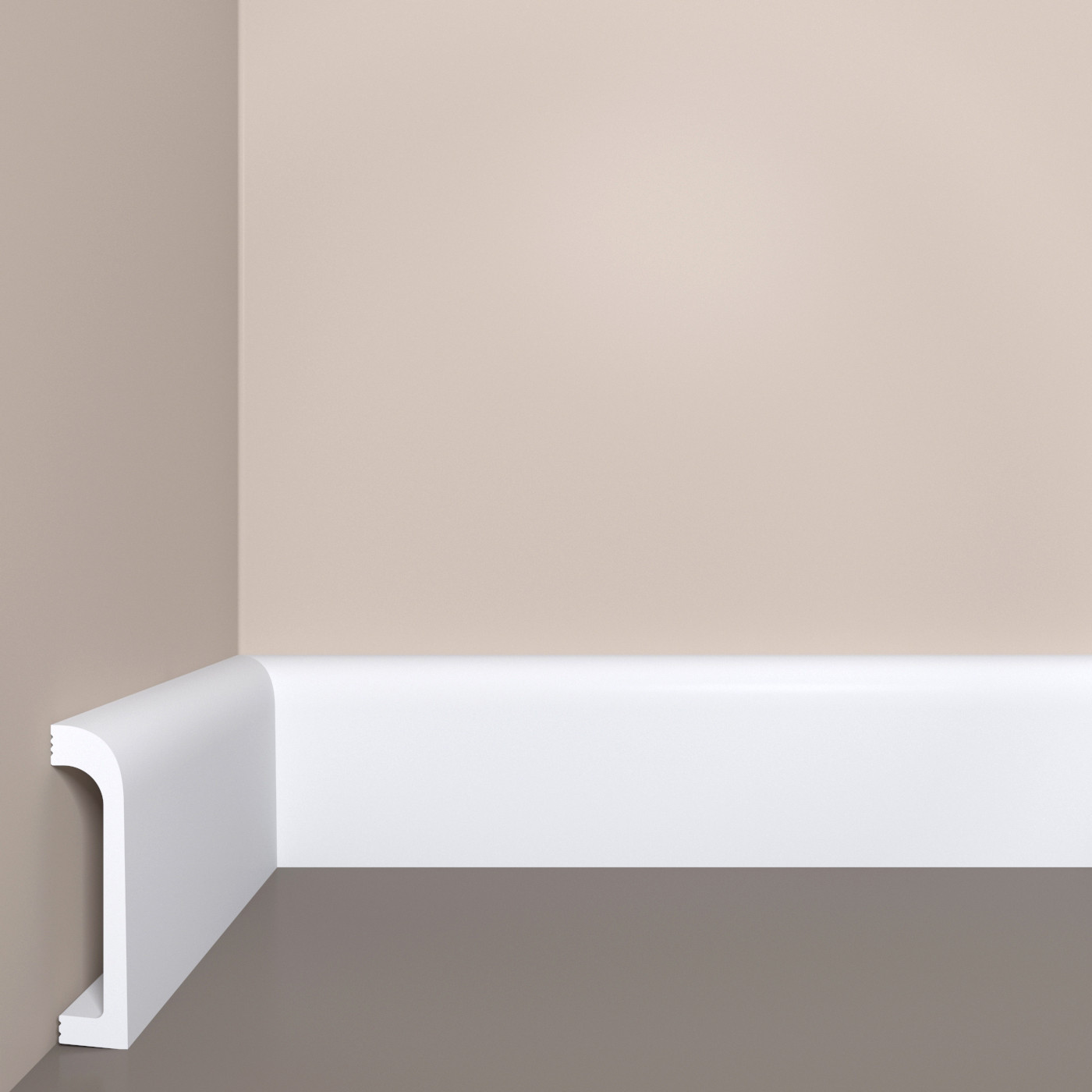 Плинтус напольный П16 Bello Deco 80мм×19мм×2м