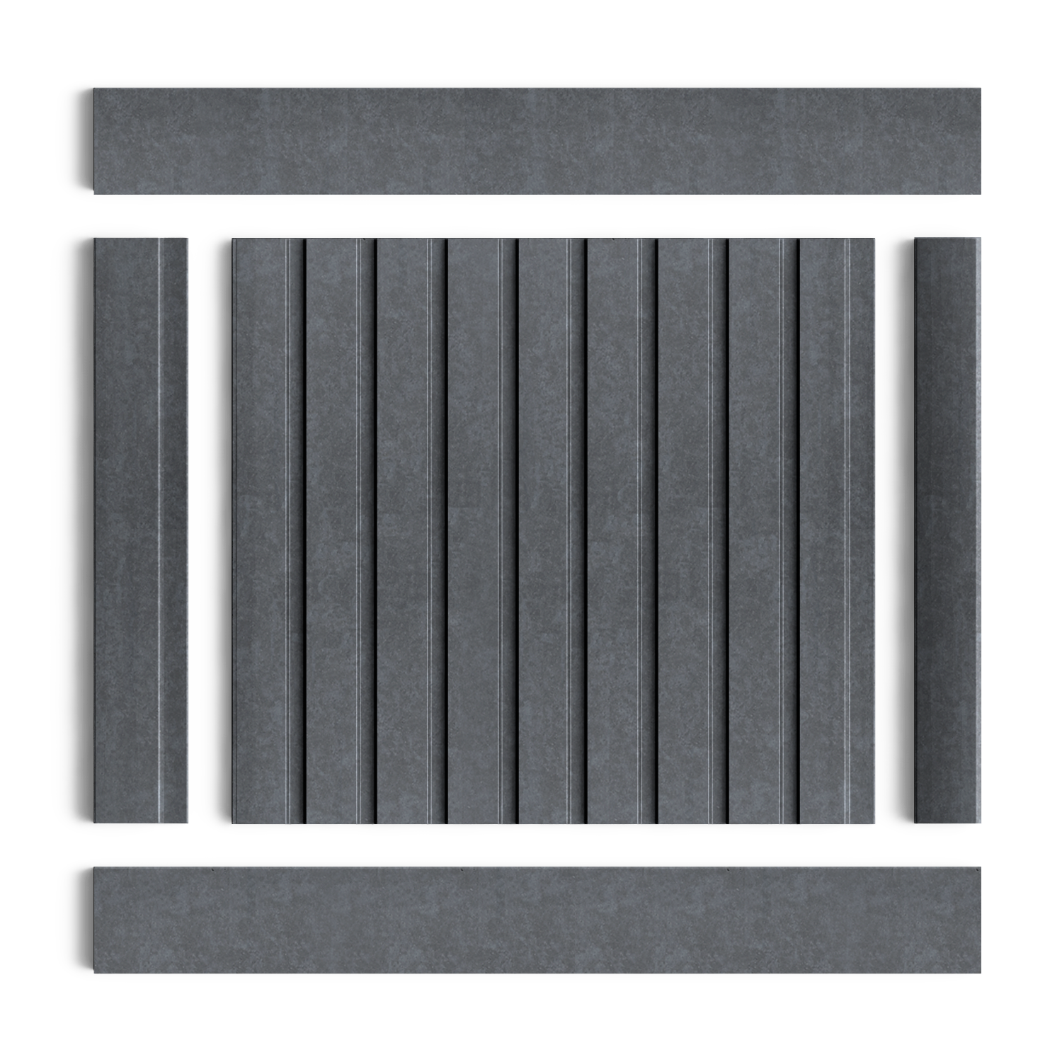 Панель декоративная LV124 S381A Hiwood 120мм×12мм×2.7м