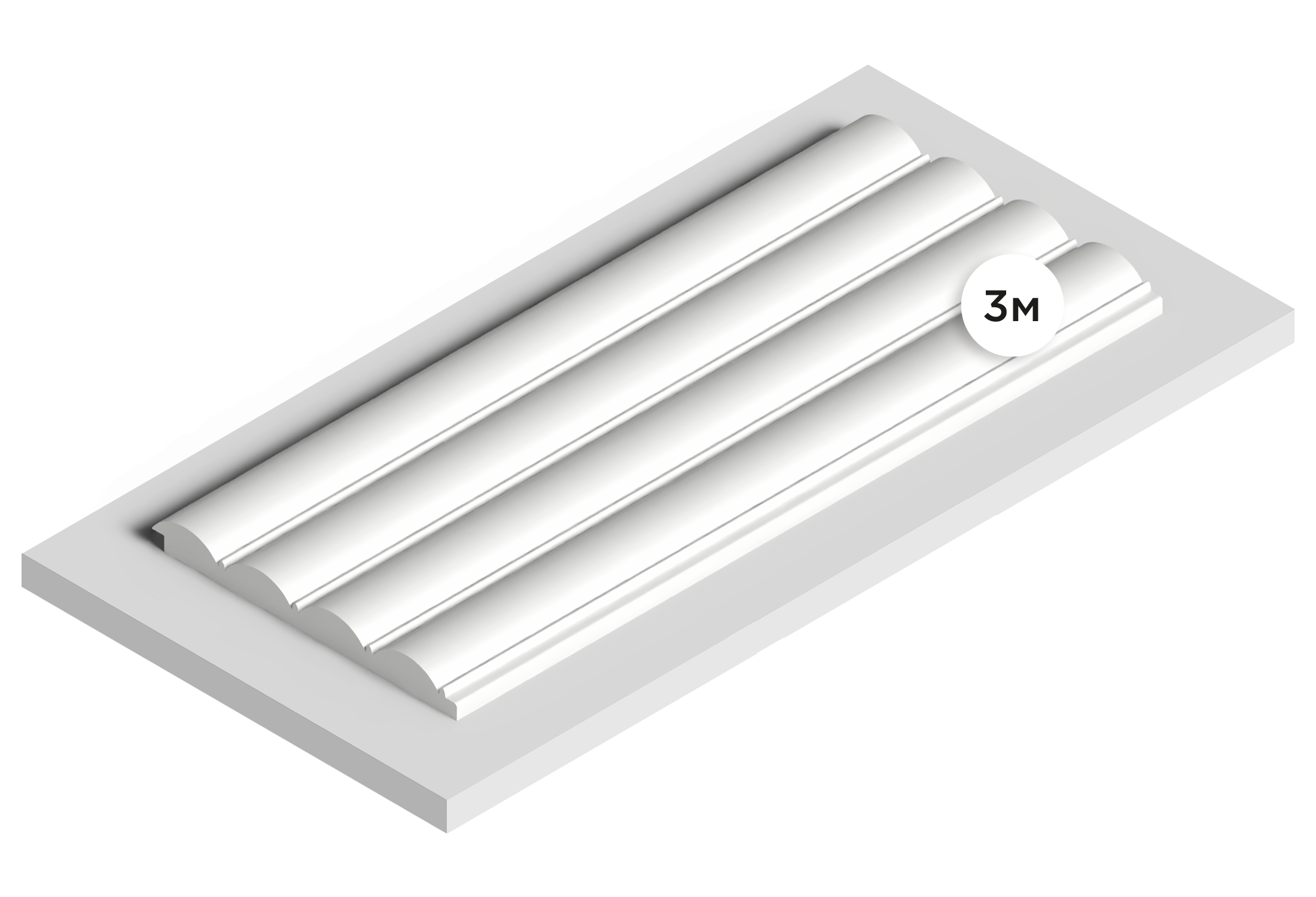 Панель декоративная LV137 LONG NP Hiwood 120мм×12мм×3м