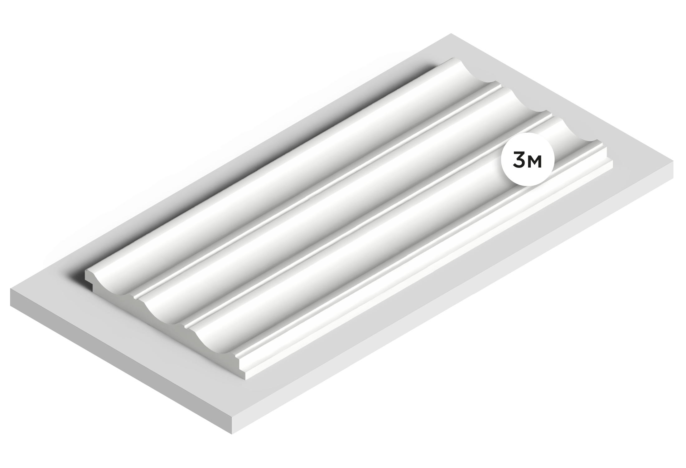 Панель декоративная LV138 LONG NP Hiwood 120мм×12мм×3м