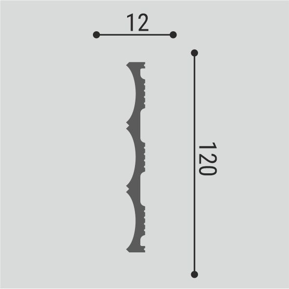 Стеновая панель СП 23/3 Bello Deco 12мм×120мм×3м