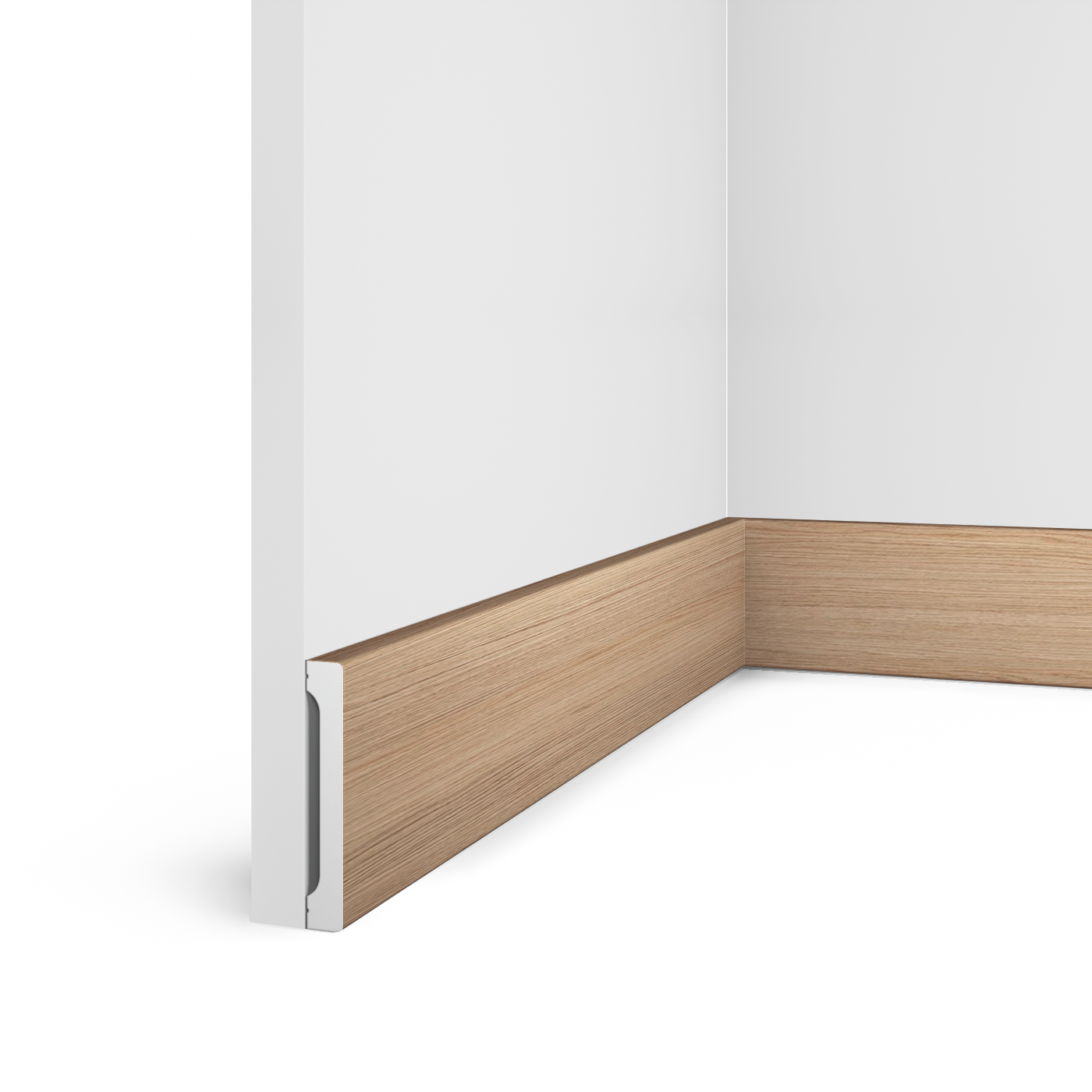 Плинтус B90V1 BR417 Hiwood 90мм×14мм×2,7м