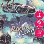 Обои HC72349-67 Home color Racing Team Home color коллекция Racing Team производства РОССИЯ в интернет-магазине Обоитрейд