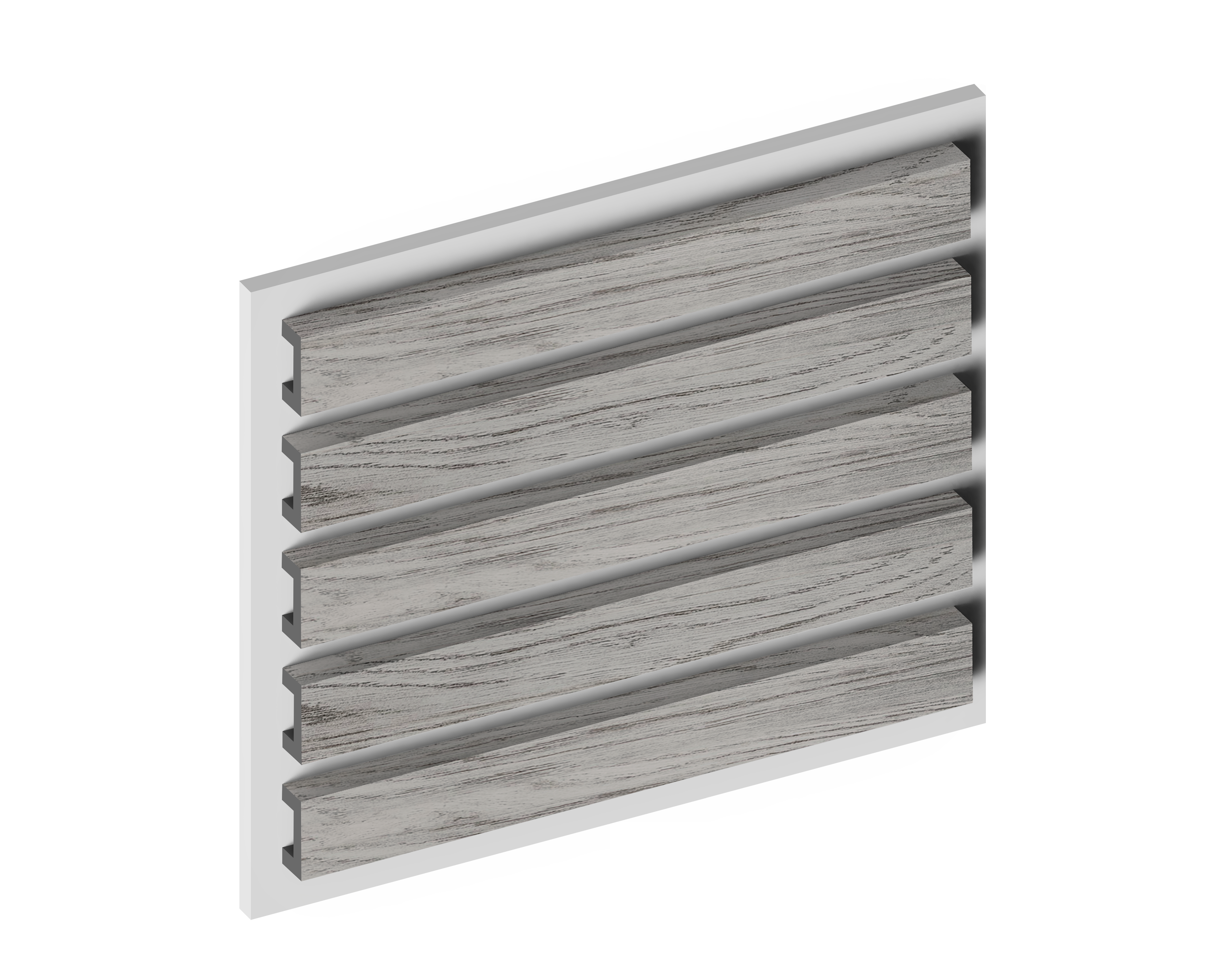 Декоративная рейка LB40 GR24 Hiwood 40мм×20мм×2.7м