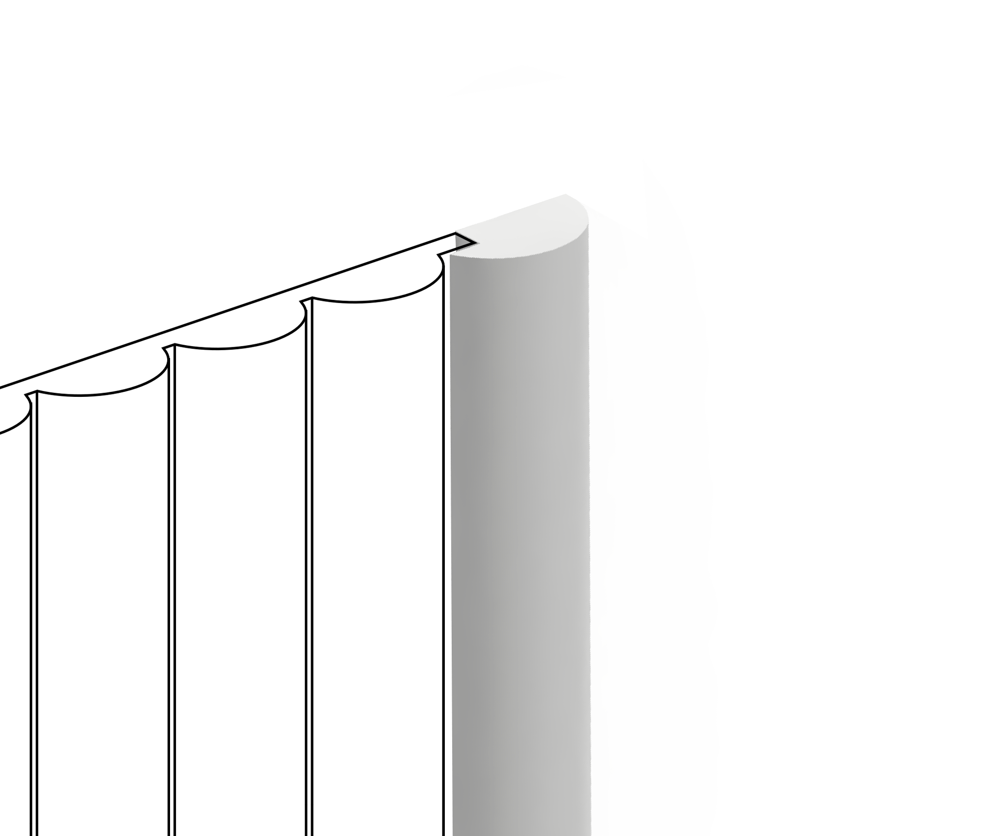 Финишный молдинг LF135B NP Hiwood 22,5мм×2,7м