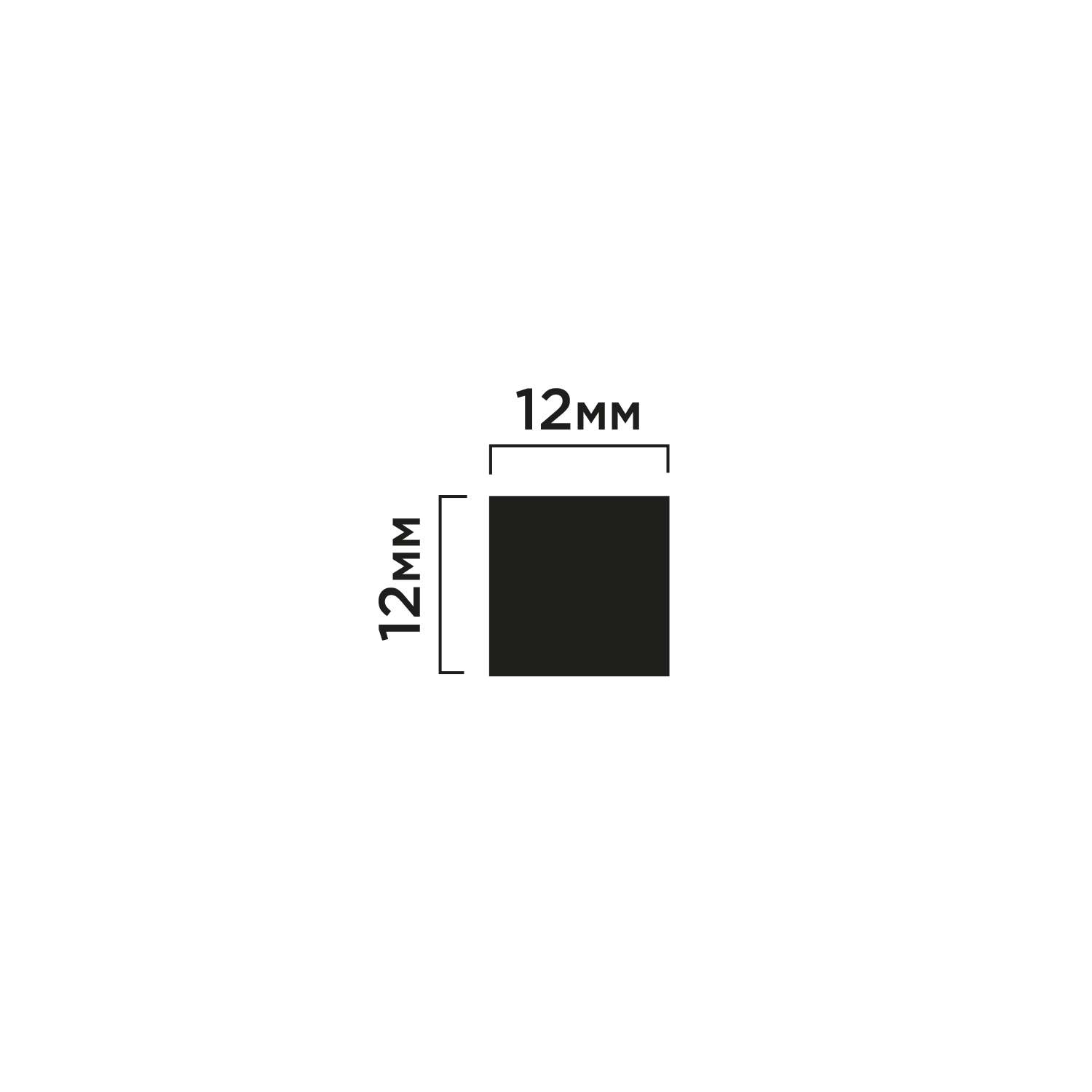 Молдинг D12V1 MP5 Hiwood 12мм×12мм×2,7м