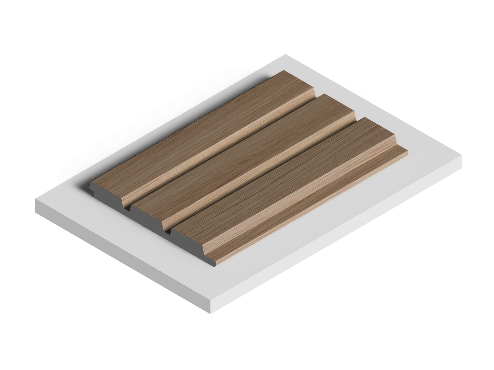 Панель декоративная LV124 BR417 Hiwood 120мм×12мм×2.7м