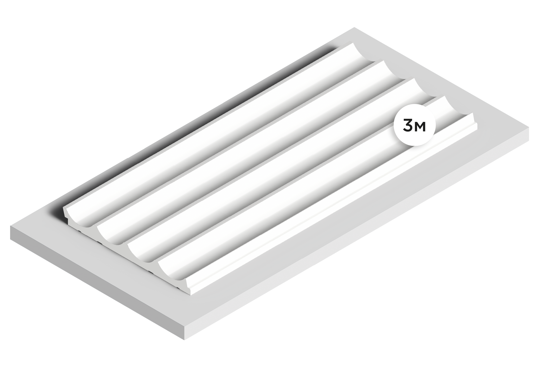Панель декоративная LV139 LONG NP Hiwood 120мм×12мм×3м