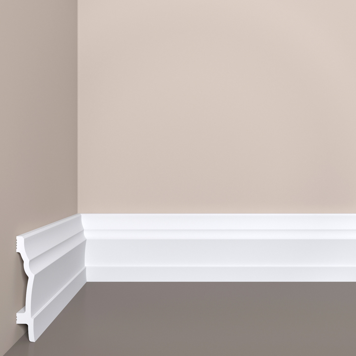 Плинтус напольный П20 Bello Deco 80мм×14мм×2м