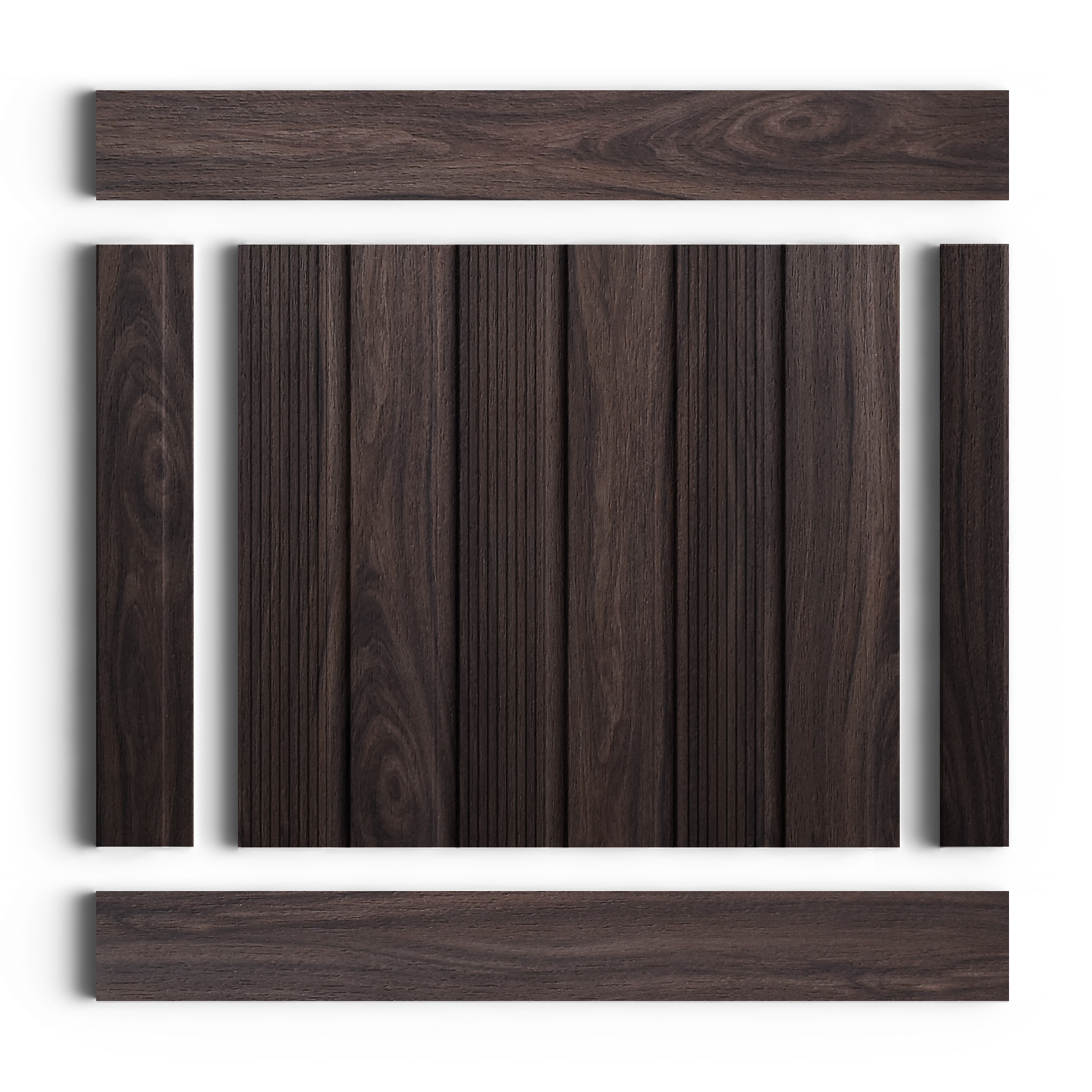 Панель декоративная LV123 BR395 Hiwood 120мм×12мм×2.7м