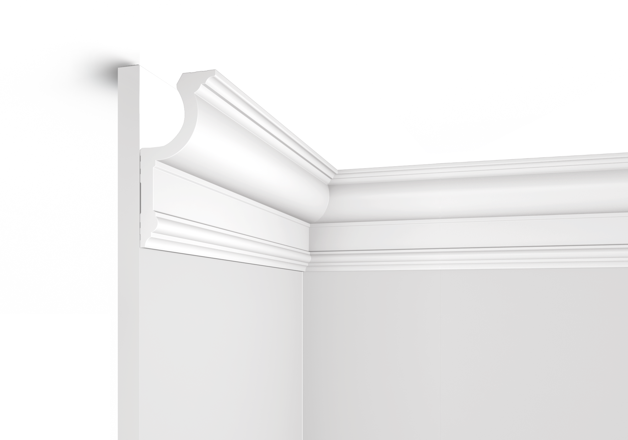 Карниз A155 Hiwood 67мм×140мм×2м