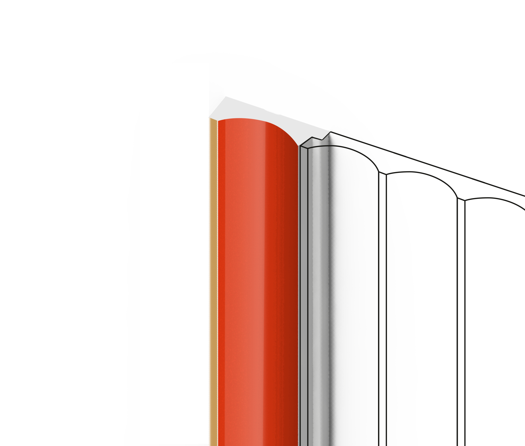 Финишный молдинг LF139A OR3G Hiwood 32мм×2,7м