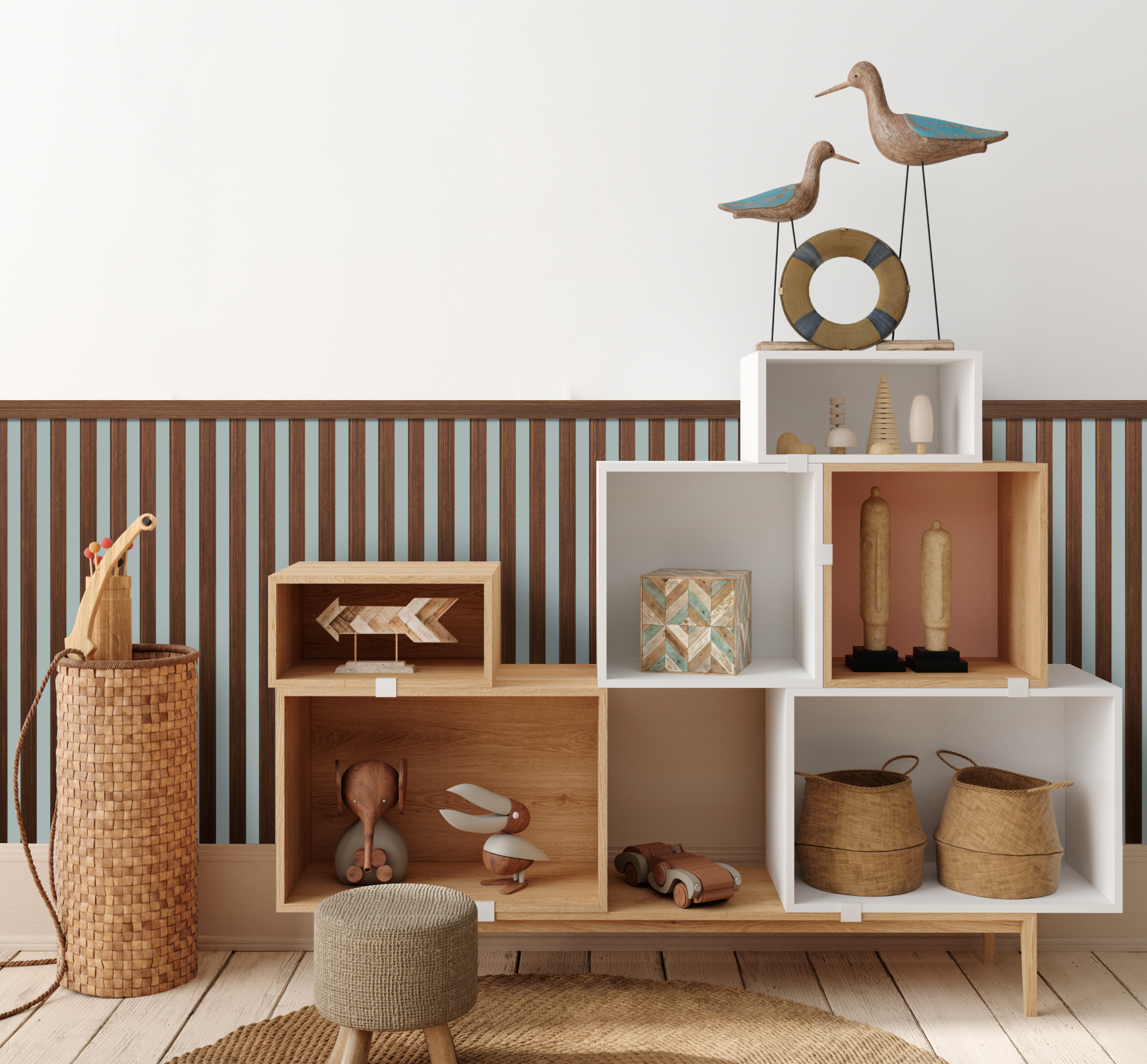 Декоративная рейка LB40 BR396 Hiwood 40мм×20мм×2.7м