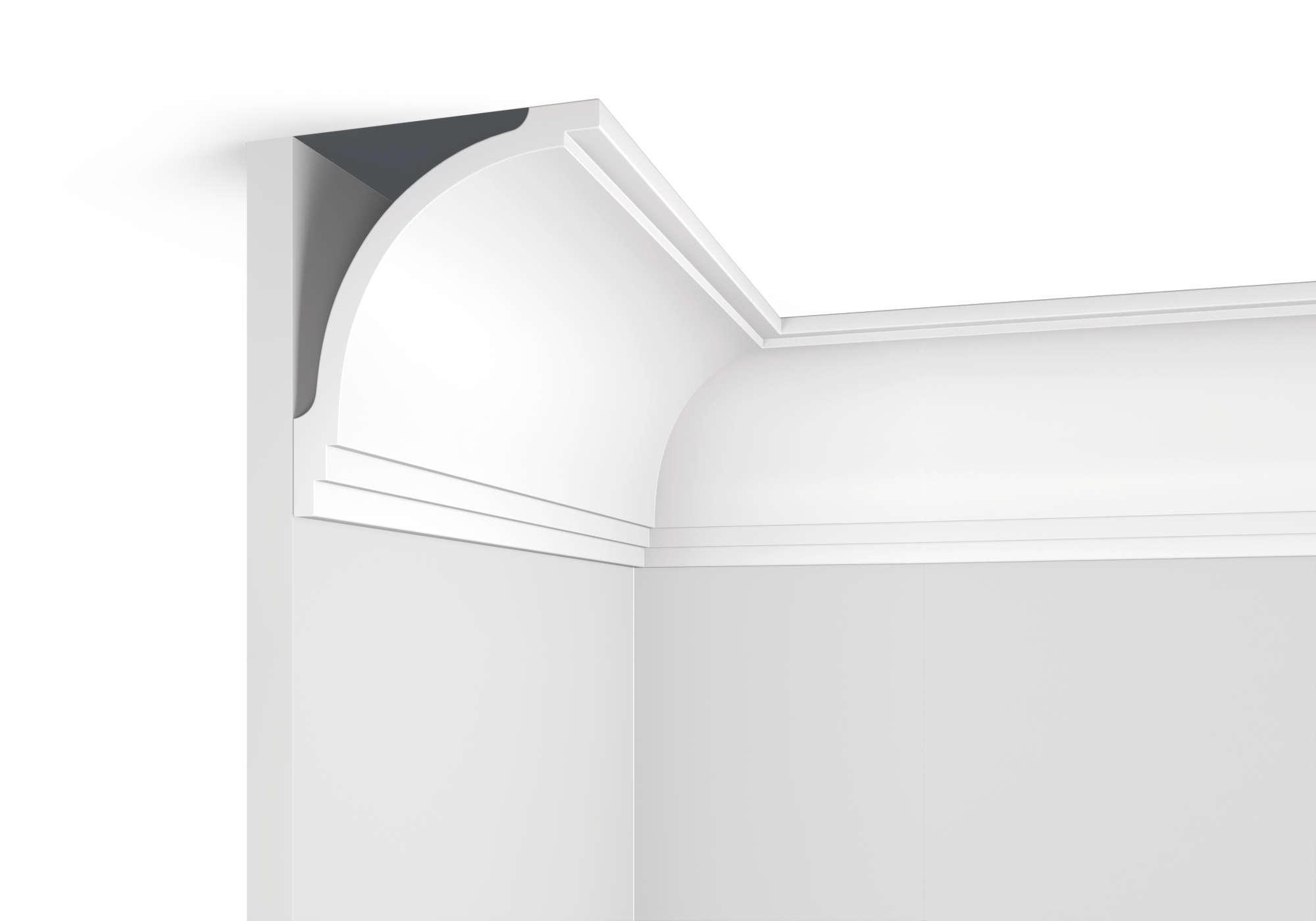 Карниз A195 Hiwood 150мм×125мм×2м