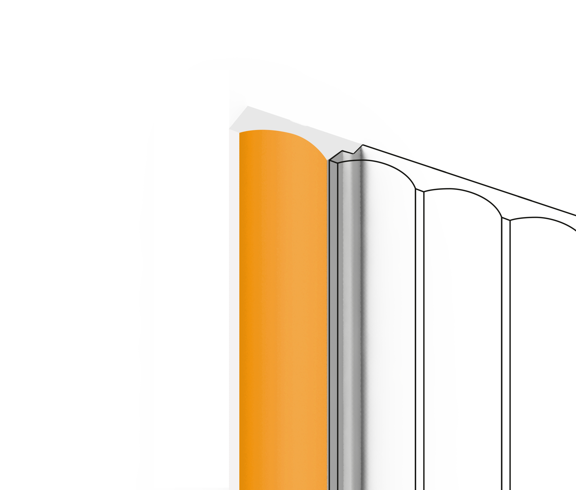 Финишный молдинг LF139A Y5 Hiwood 32мм×2,7м