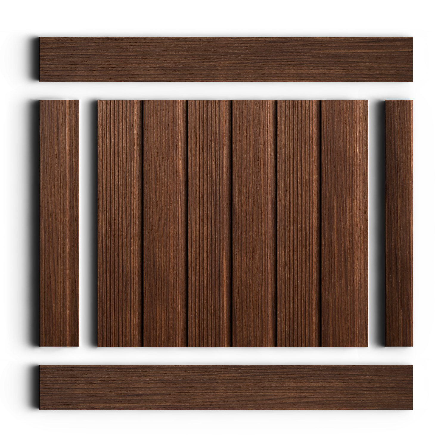 Панель декоративная LV123 BR396 Hiwood 120мм×12мм×2.7м