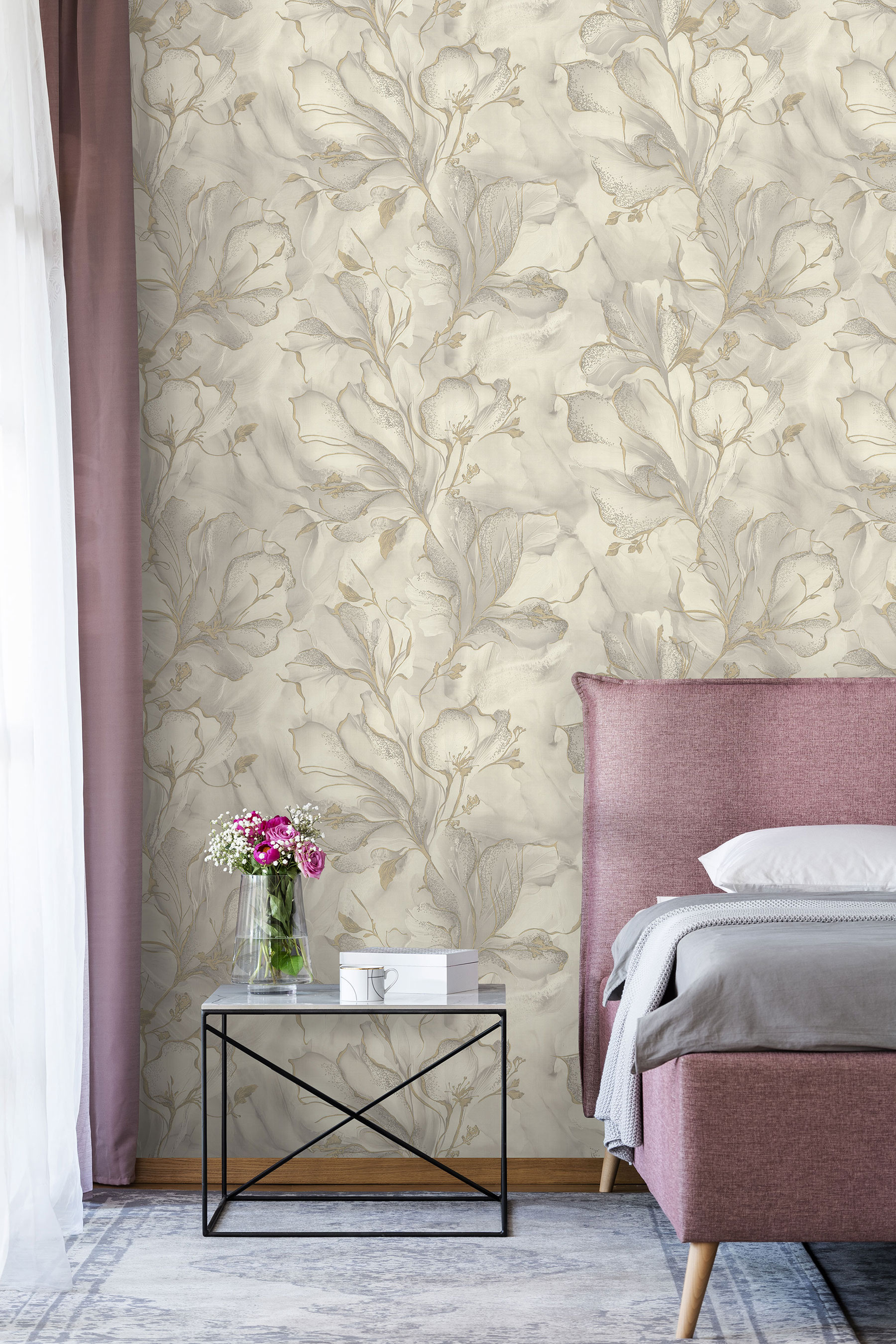 Обои 7300-01 Euro Decor Moonbloom Euro Decor коллекция Moonbloom производства РОССИЯ в интернет-магазине Обоитрейд