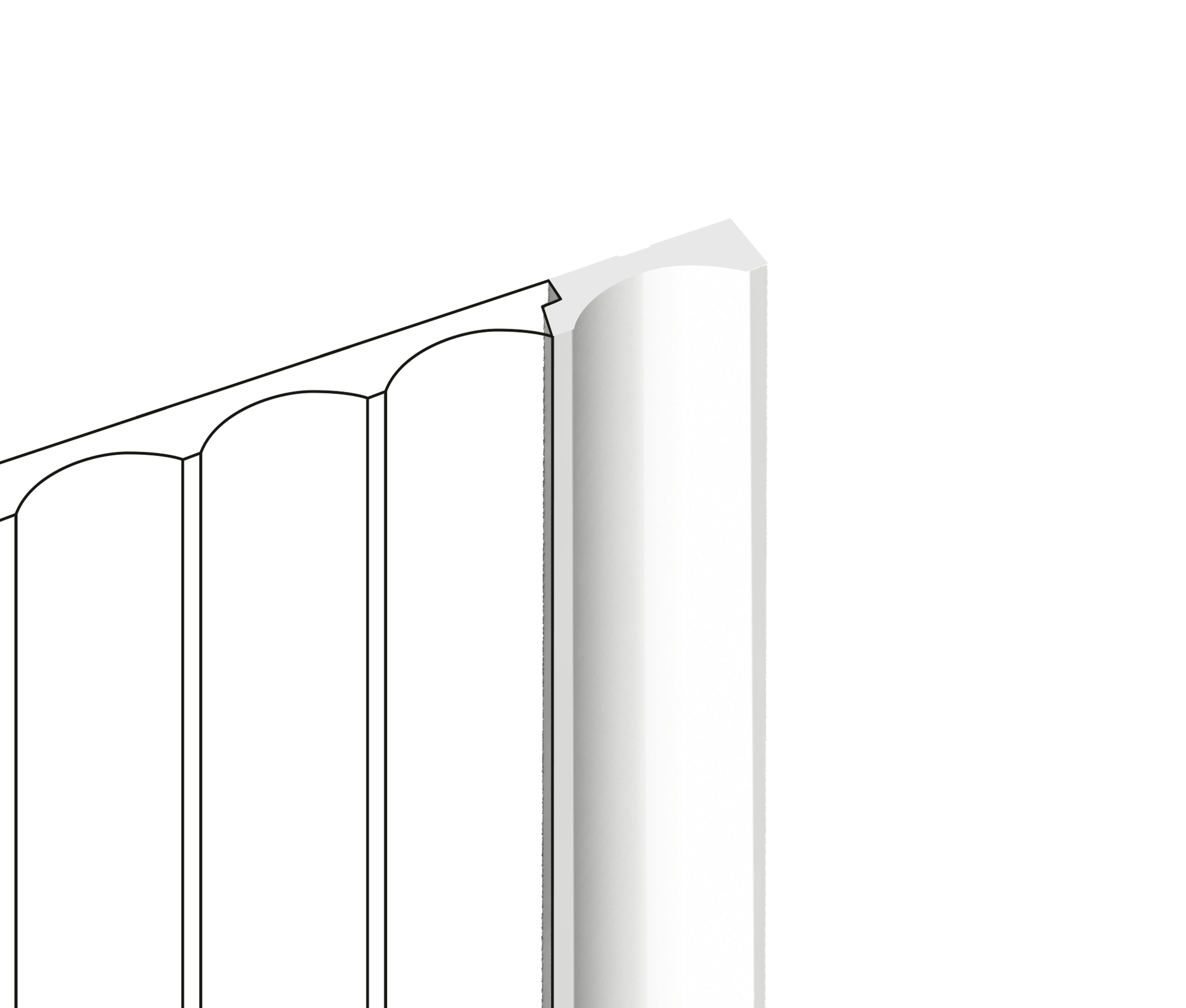 Финишный молдинг LF139B NP Hiwood 34мм×2,7м