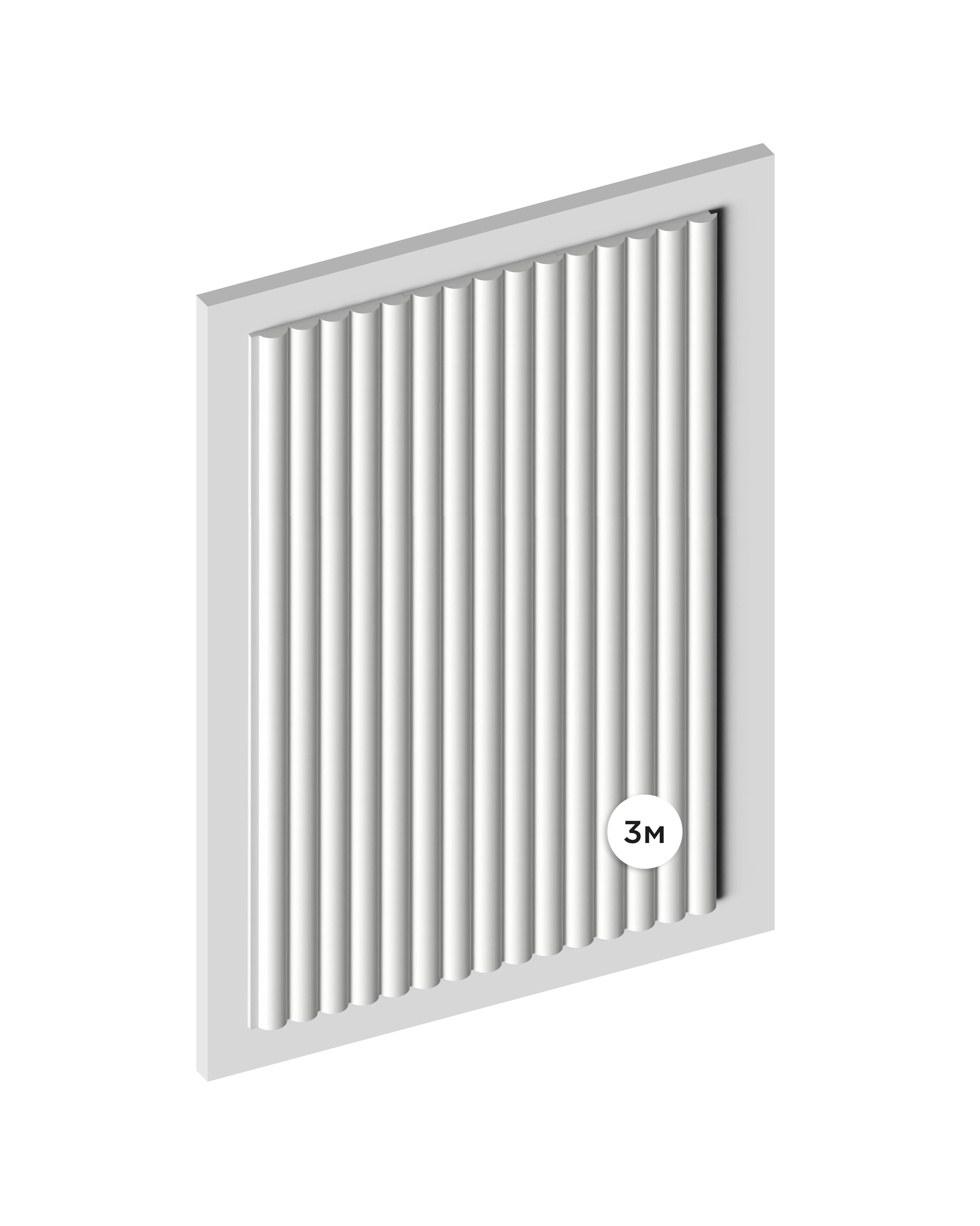 Панель декоративная LV135 LONG NP Hiwood 120мм×12мм×3м