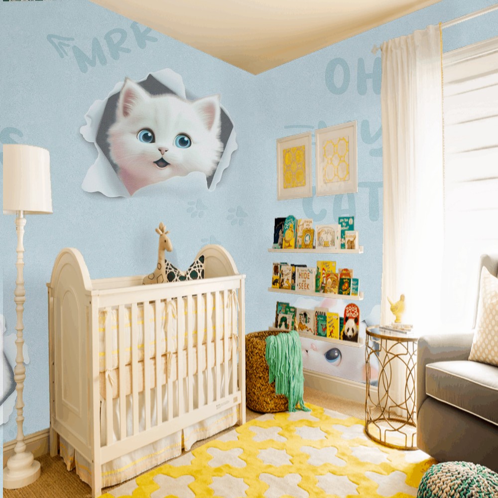 Обои HC72285-16 Palitra Home Color 3Д Котята Palitra Home Color коллекция 3Д Котята производства РОССИЯ в интернет-магазине Обоитрейд